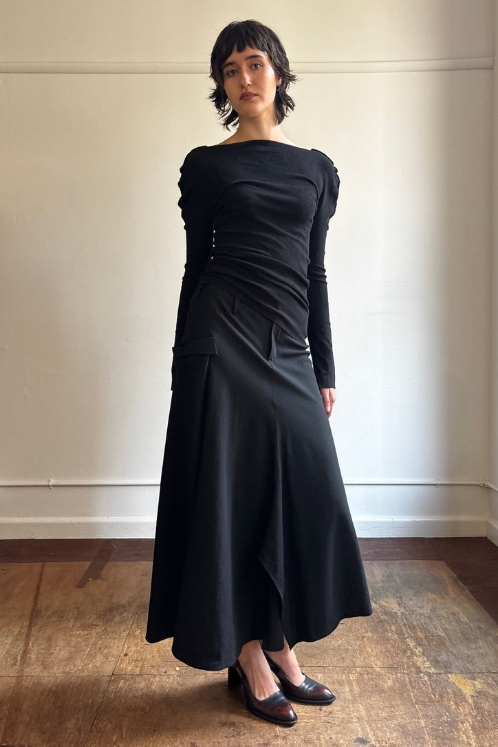 YOHJI YAMAMTO A/W 2006 ASYM SKIRT