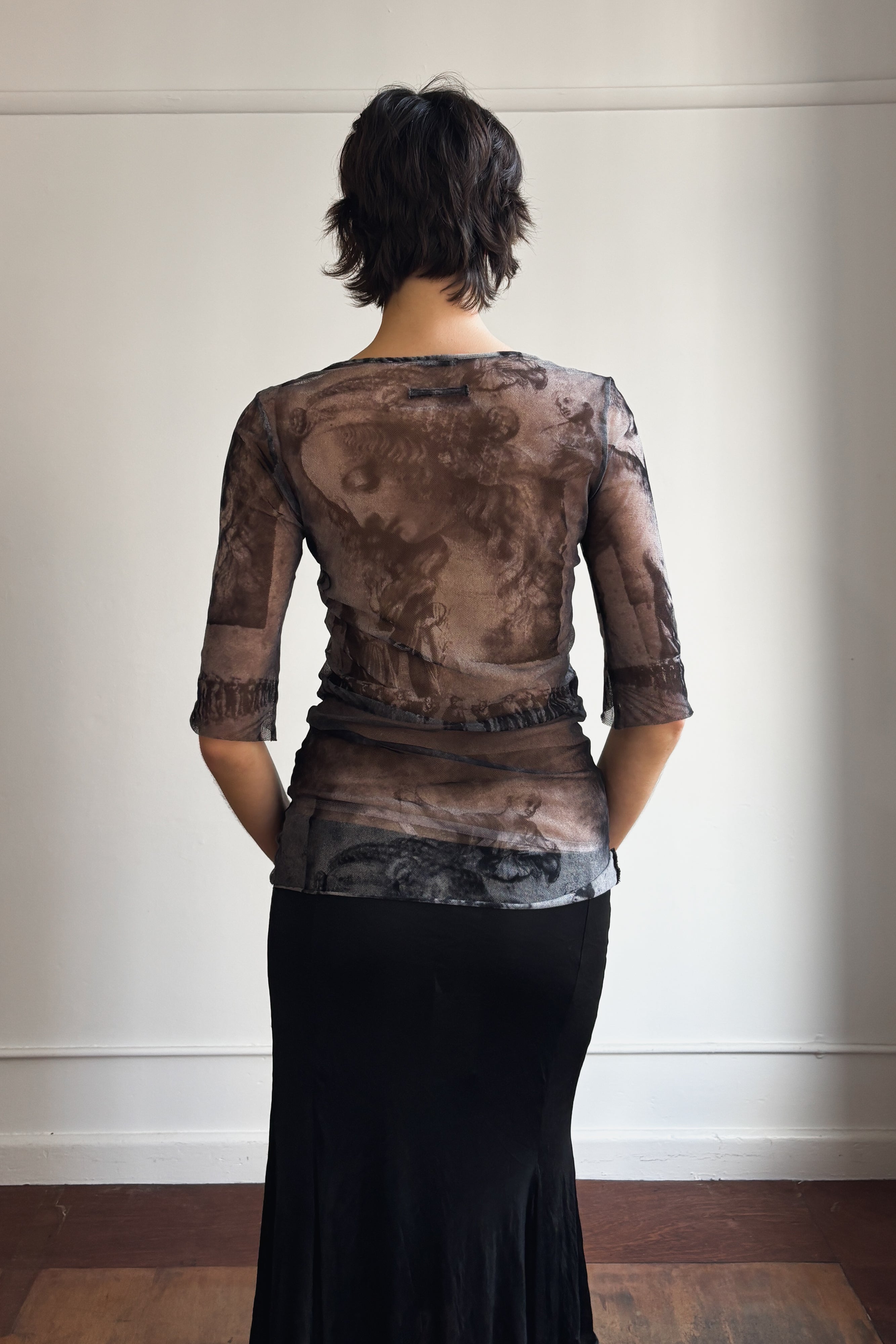 90'S JEAN PAUL GAULTIER SHEER MESH TOP