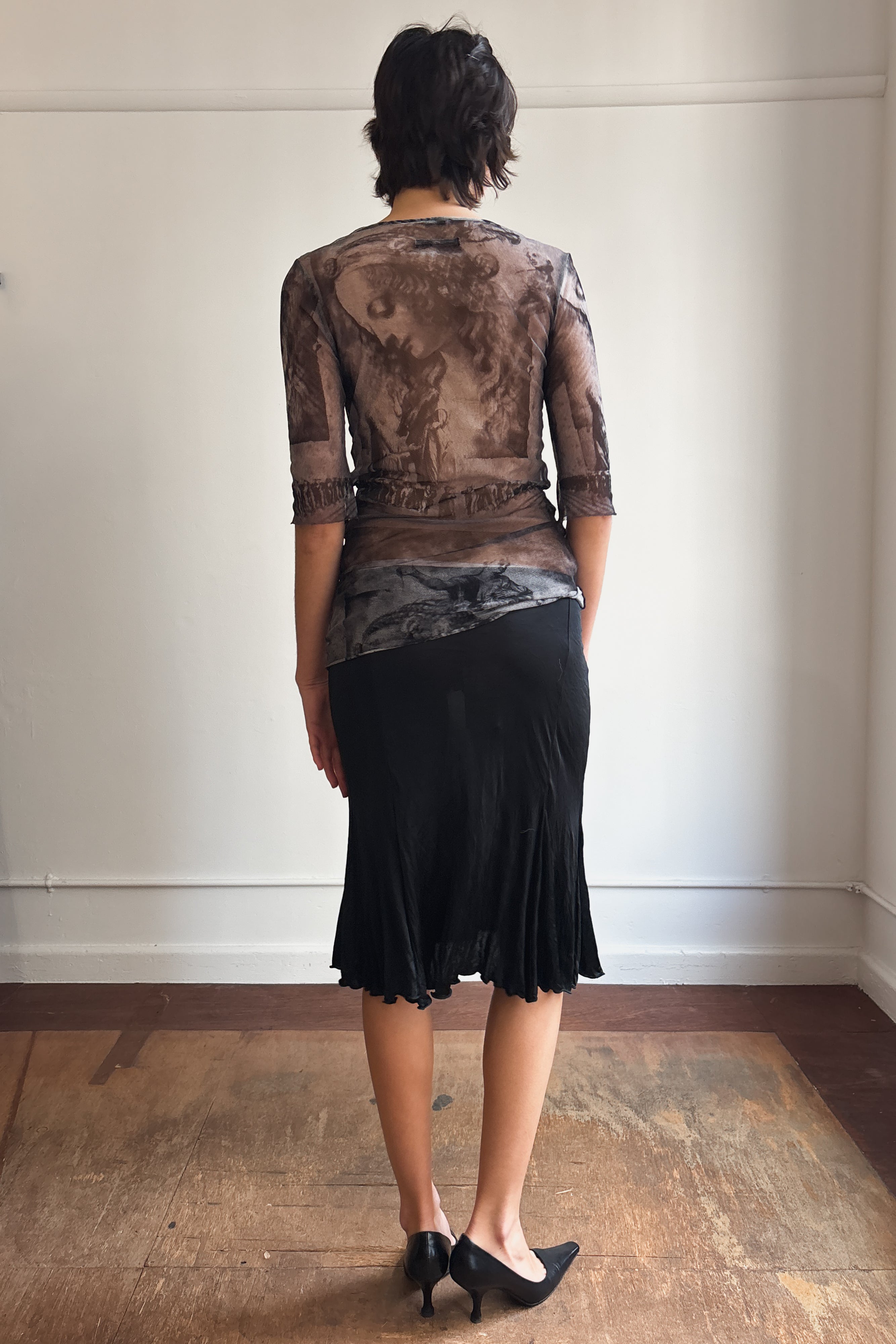 90'S JEAN PAUL GAULTIER SHEER MESH TOP