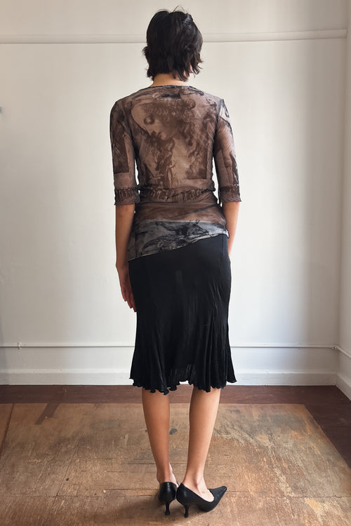 90'S JEAN PAUL GAULTIER SHEER MESH TOP