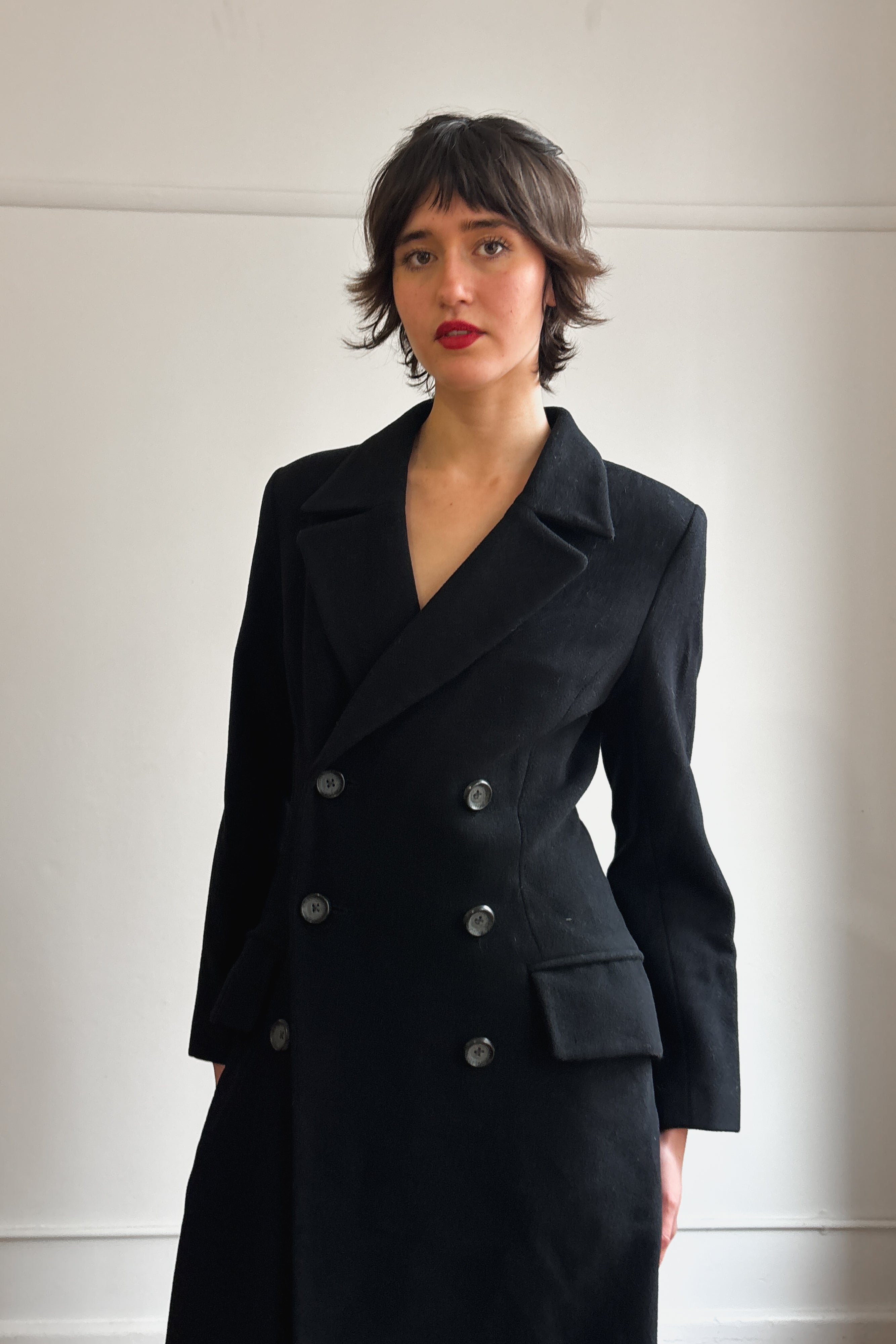 NOVESPAZIO WOOL CHESTERFIELD COAT