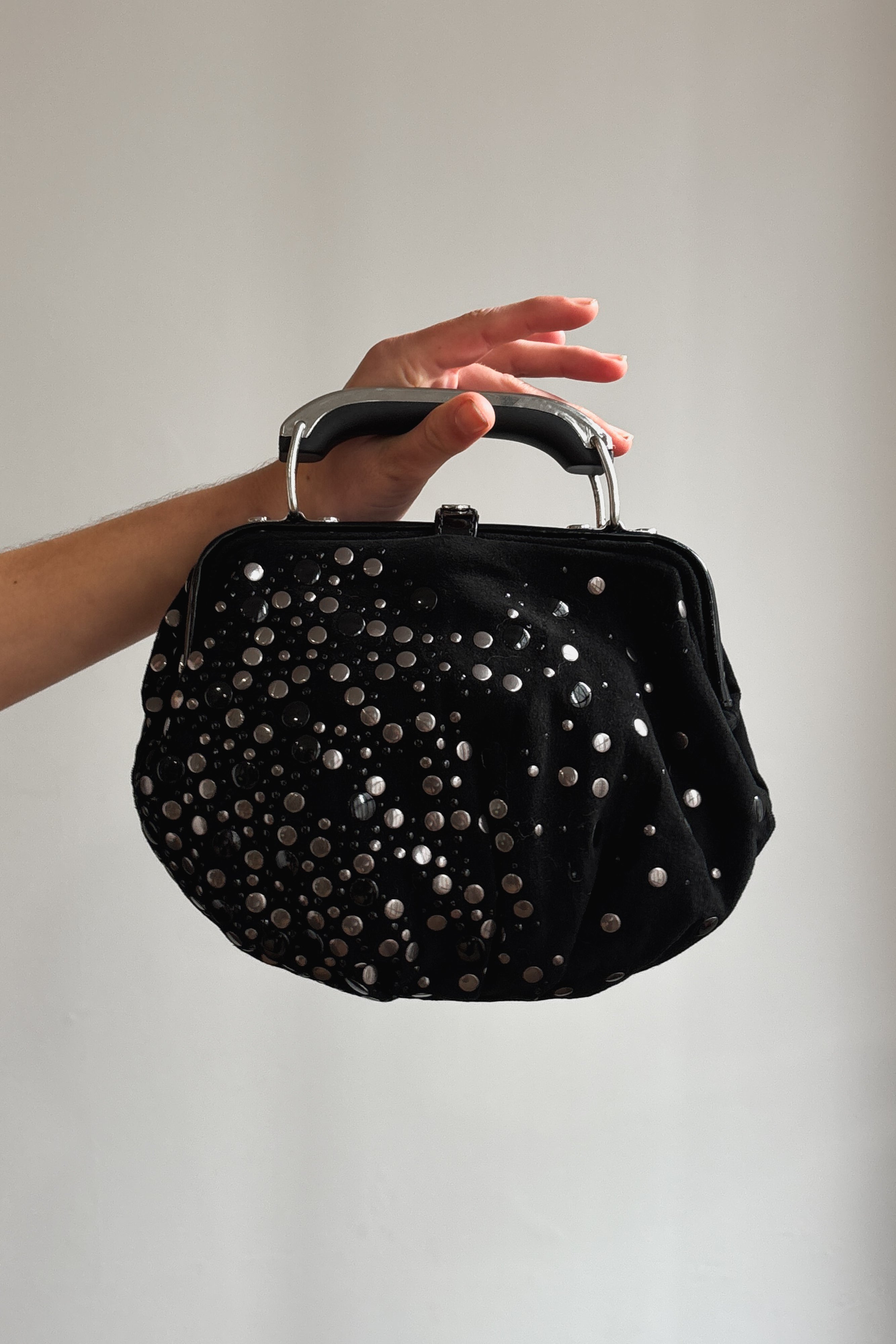 DIESEL STUDDED SUEDE MINI BAG
