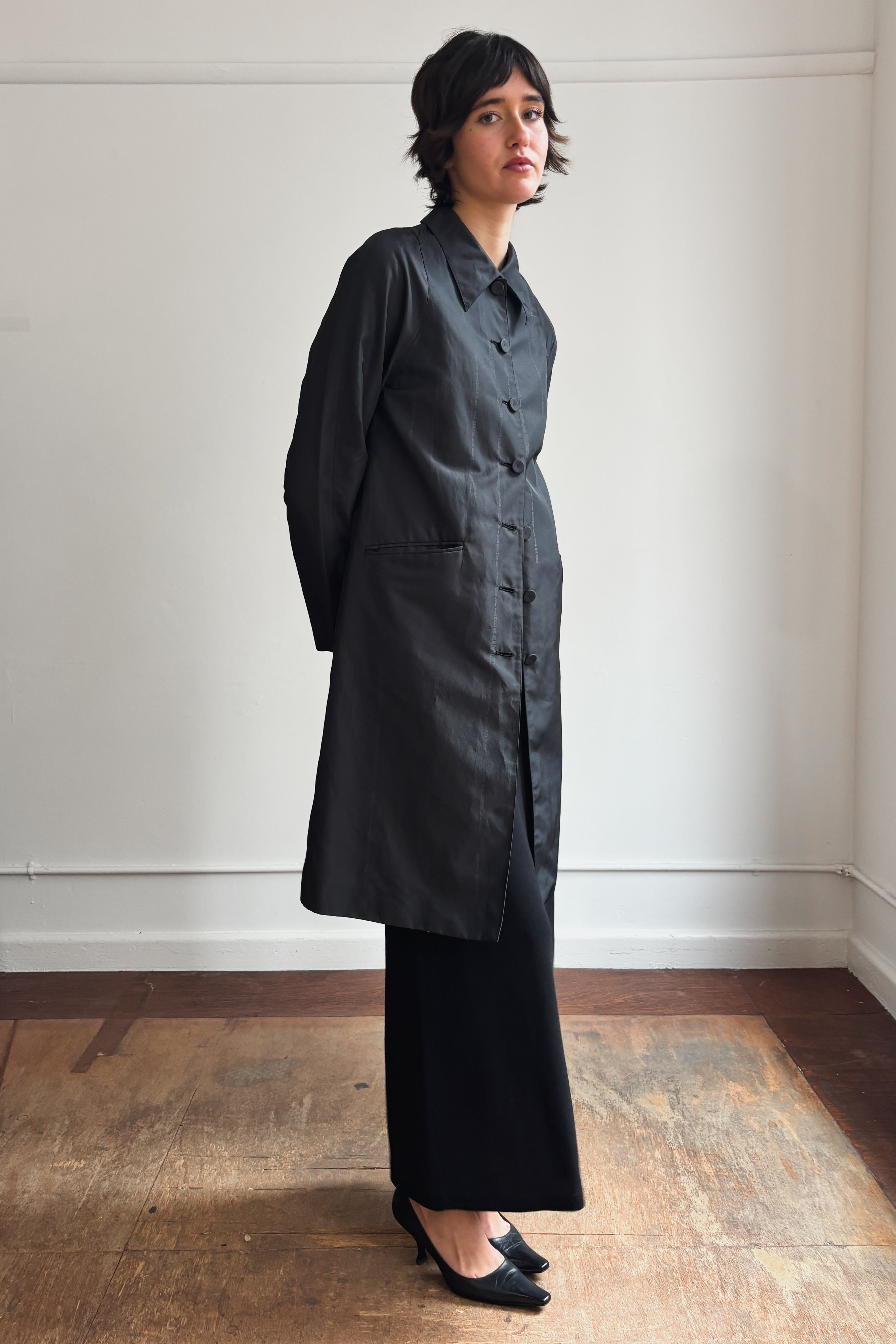 JEAN PAUL GAULTIER LOGO STRIPE COAT