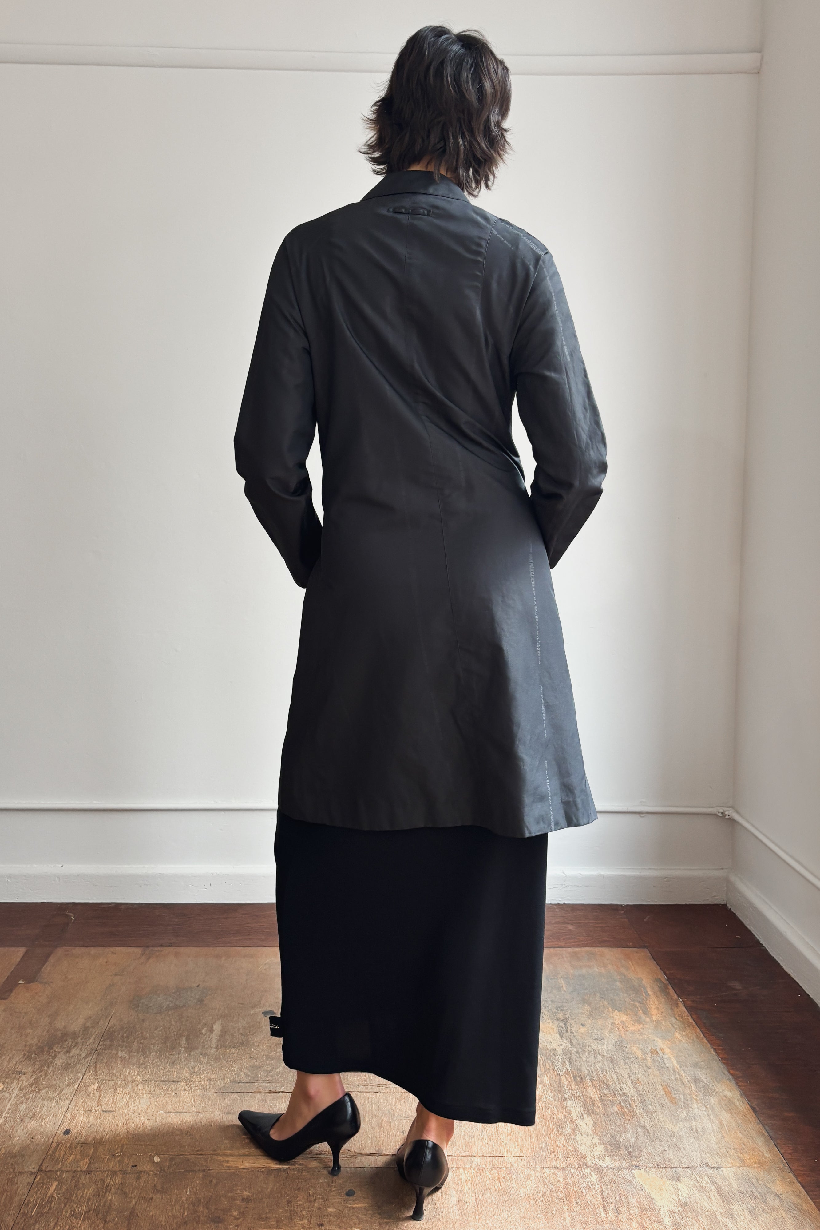JEAN PAUL GAULTIER LOGO STRIPE COAT
