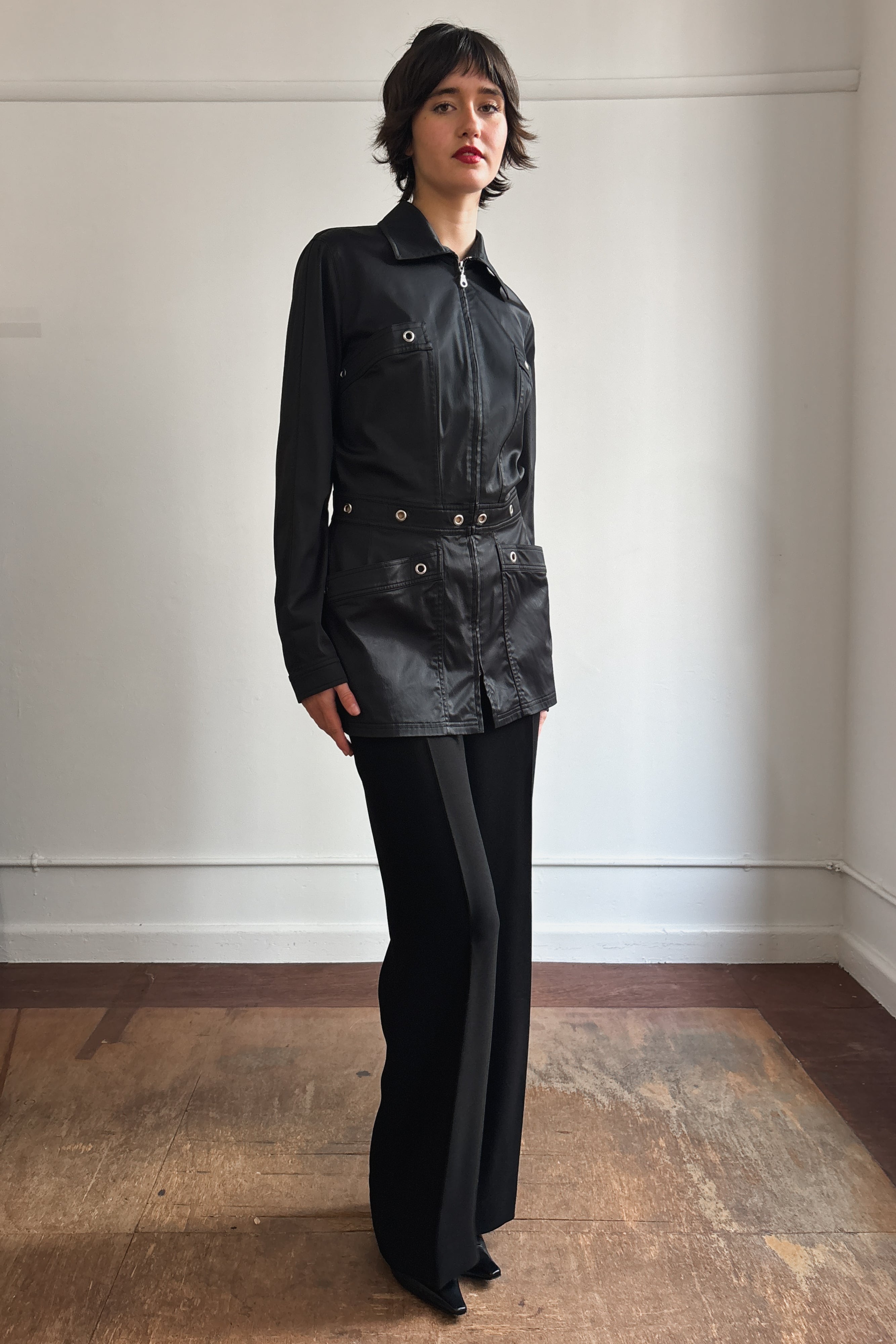 RARE VINTAGE MUGLER EYELET TAILORED JACKET