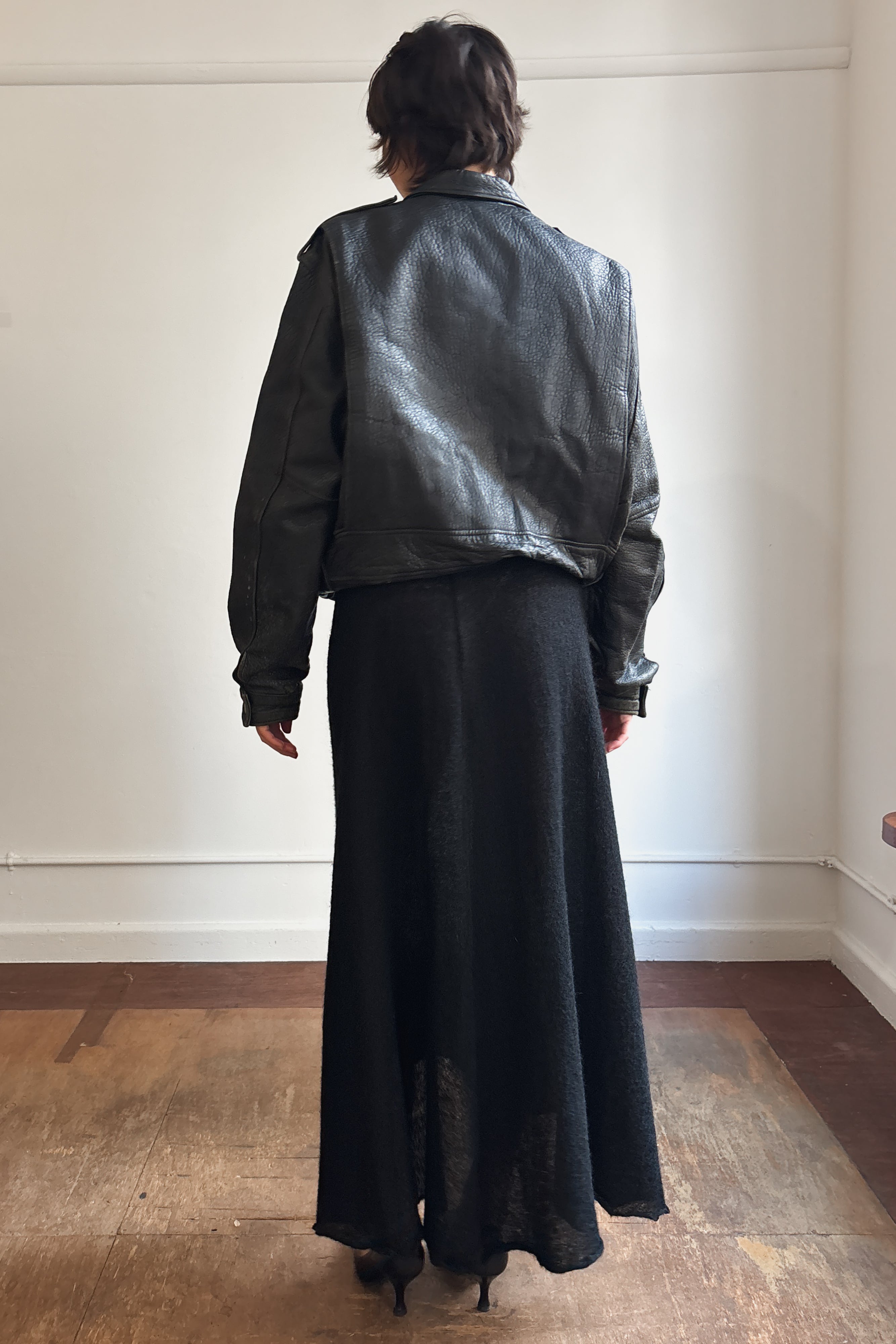 VINTAGE LEATHER BOMBER JACKET