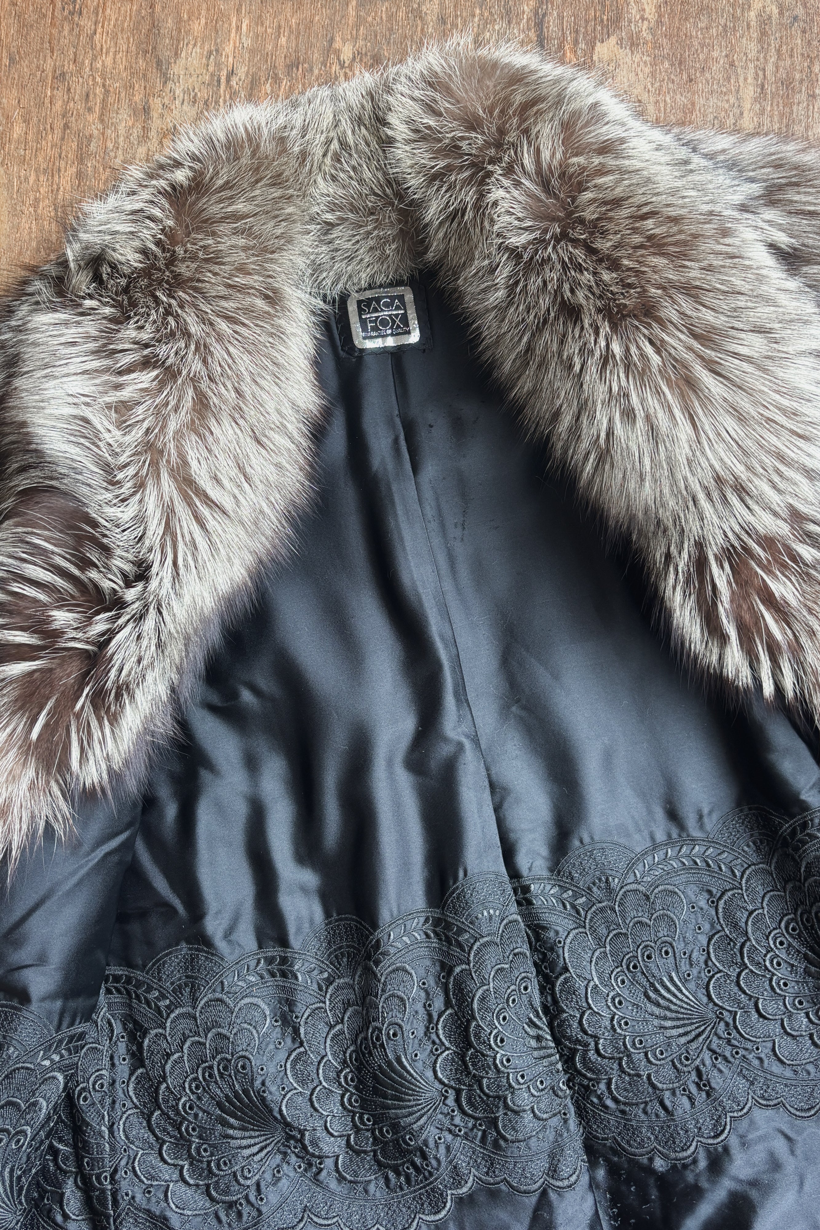 SILVER FOX FUR COAT