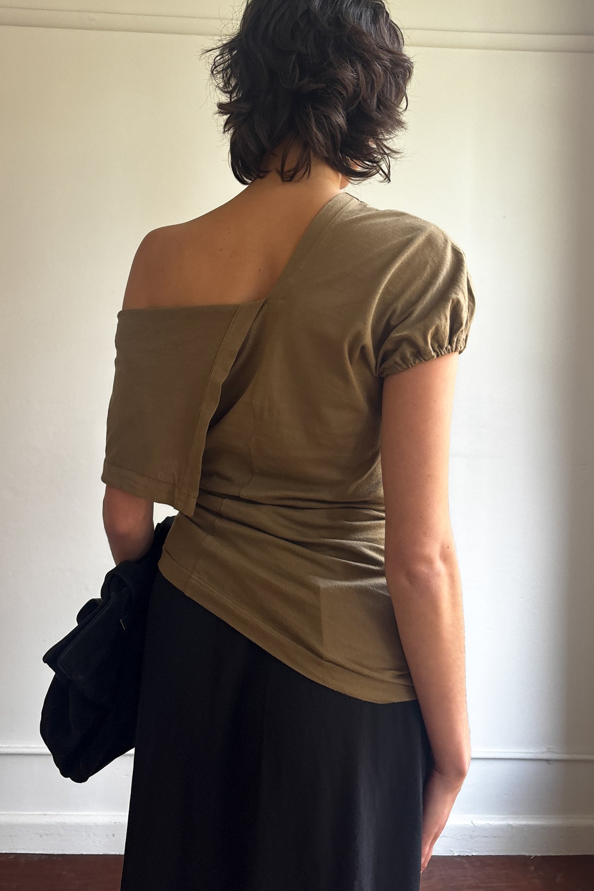 TRICOT COMME DES GARÇONS AD1989 ASYMMETRIC DRAPED TOP