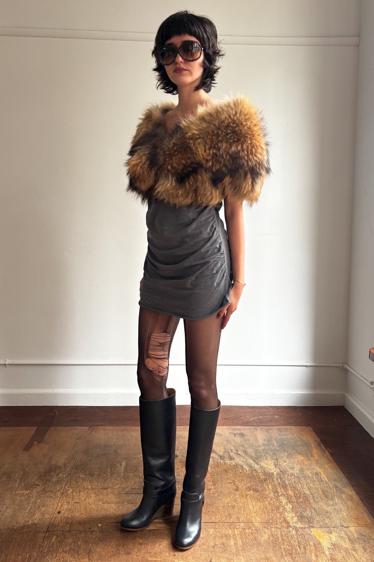 MM6 MAISON MARTIN MARGIELA WEDGE HEEL BOOTS
