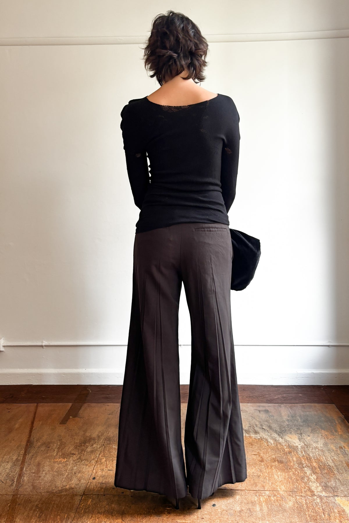 ISSEY MIYAKE FETE F/W 2007 PLEATED WOOL TROUSERS