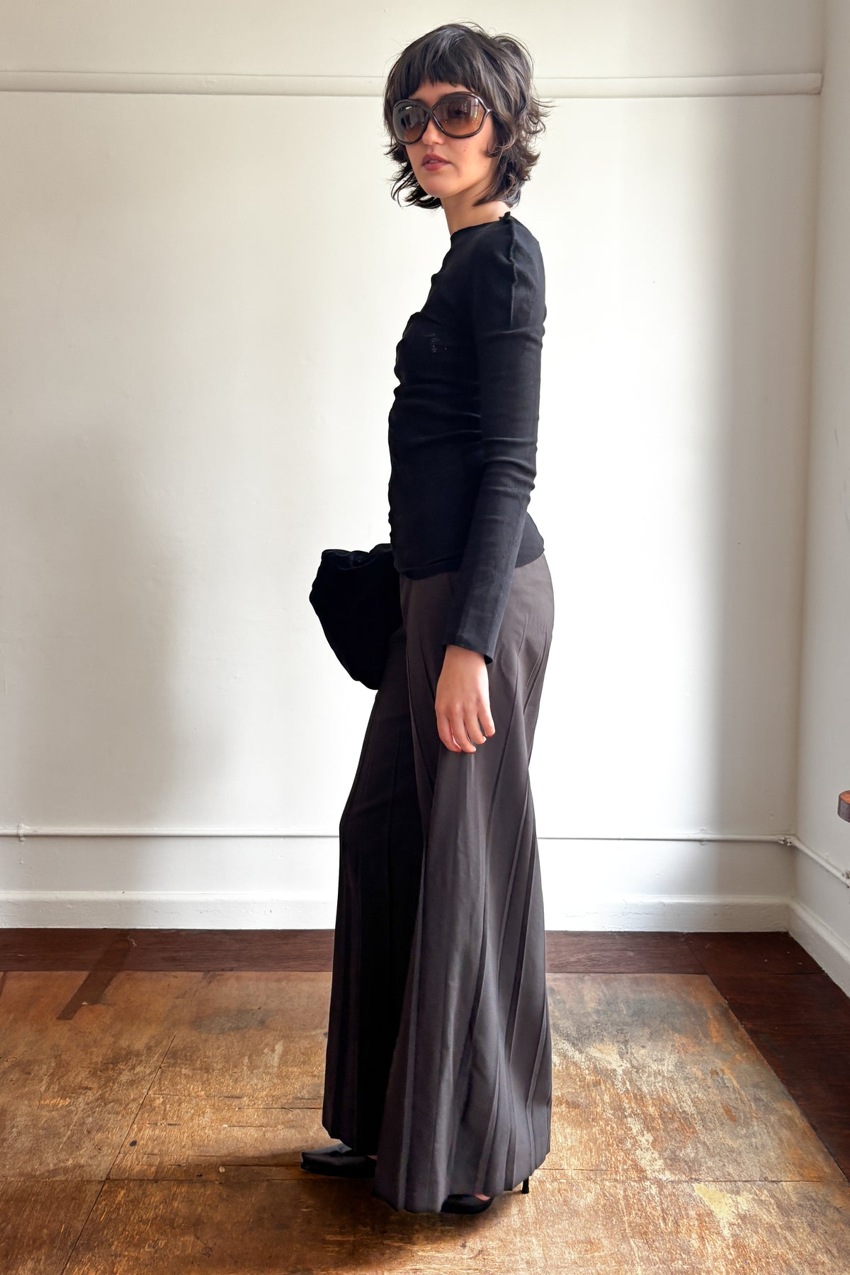 ISSEY MIYAKE FETE F/W 2007 PLEATED WOOL TROUSERS