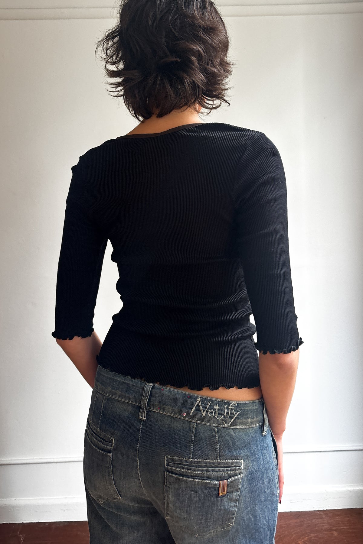 MARITHÉ + FRANÇOIS GIRBAUD RIBBED CARDIGAN