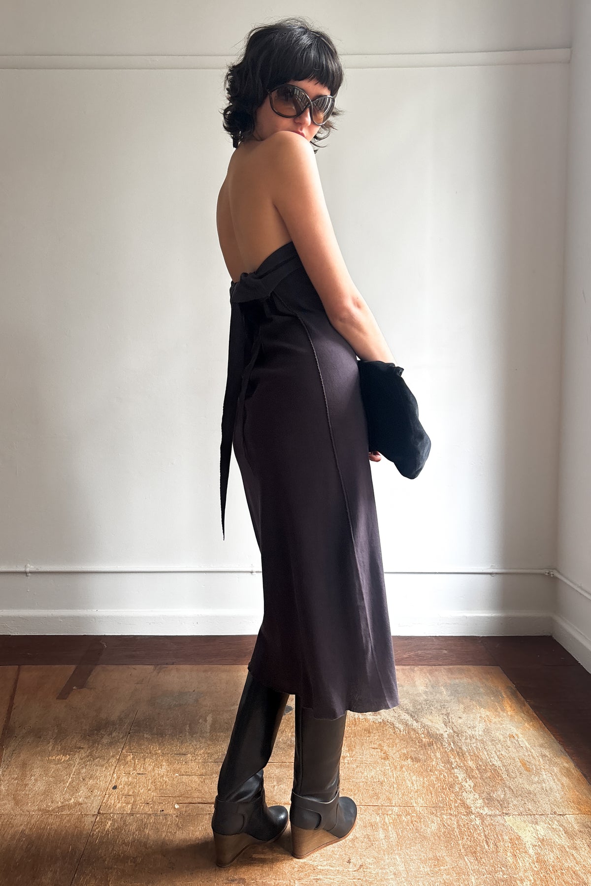 ISSEY MIYAKE A-POC S/S 2004 DRAPED MAXI SKIRT / MIDI DRESS
