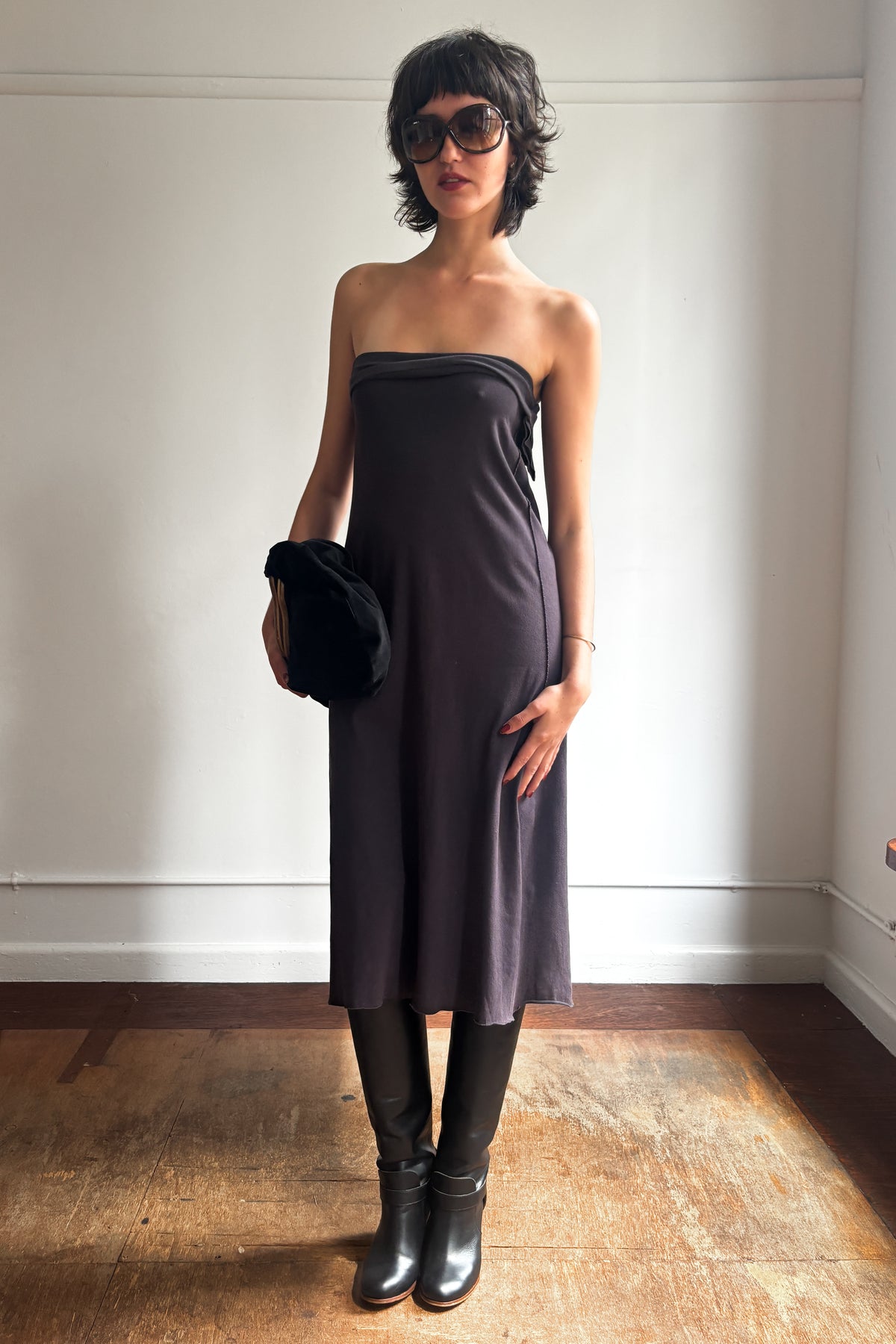 ISSEY MIYAKE A-POC S/S 2004 DRAPED MAXI SKIRT / MIDI DRESS