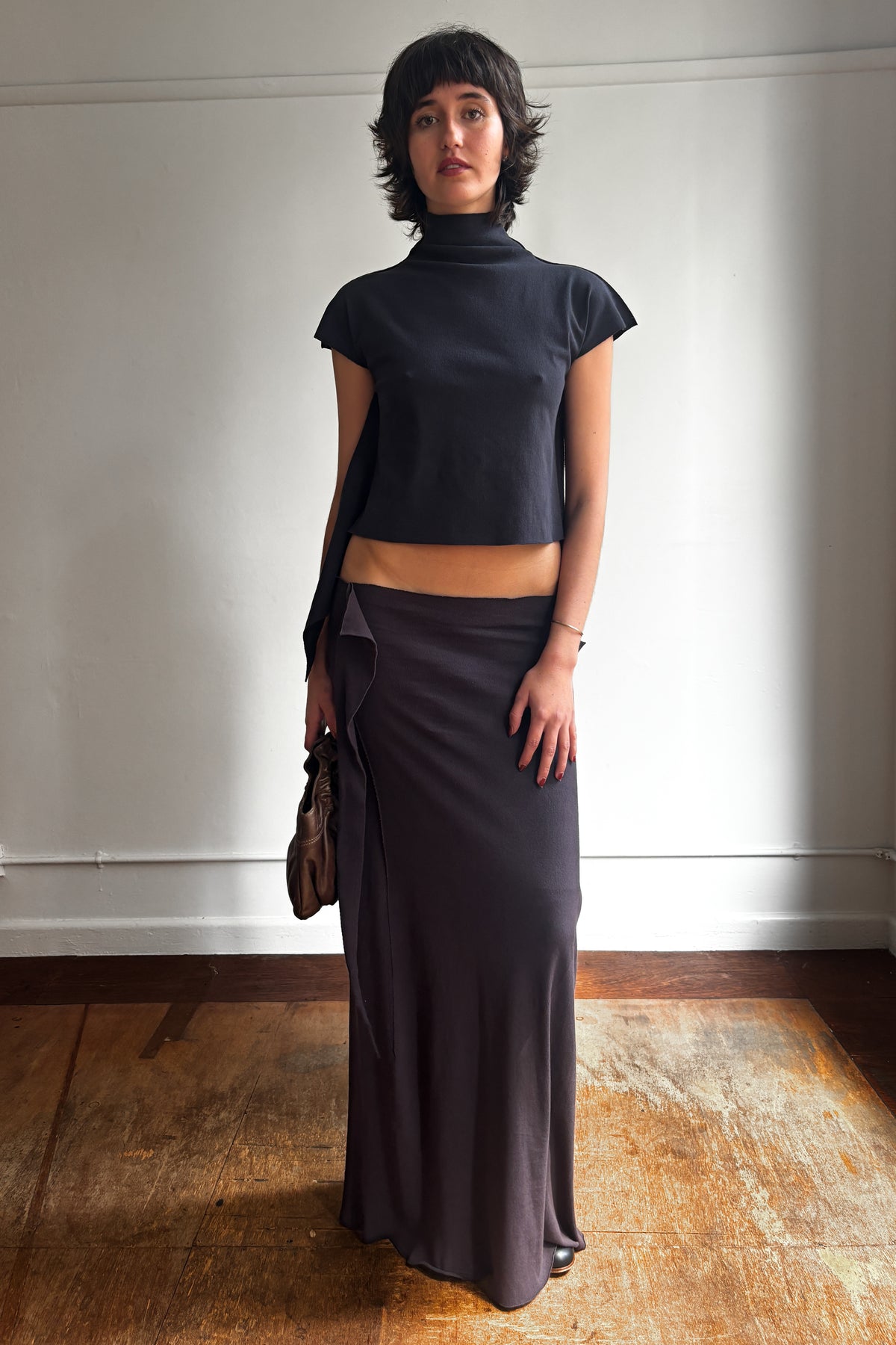 ISSEY MIYAKE A-POC S/S 2004 DRAPED MAXI SKIRT / MIDI DRESS