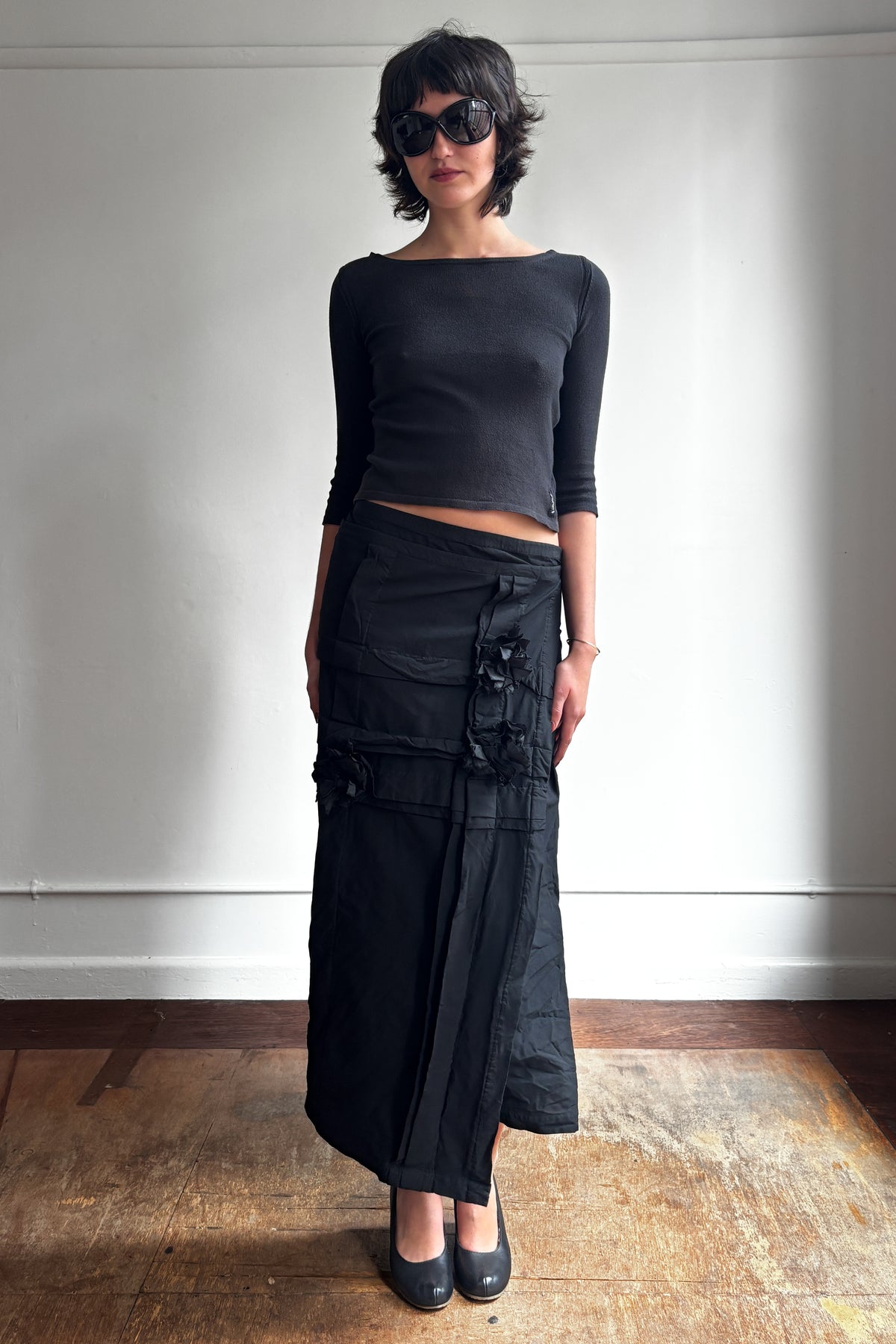 ROBE DE CHAMBRE COMME DES GARÇONS AD2000 EMBELLISHED WRAP SKIRT