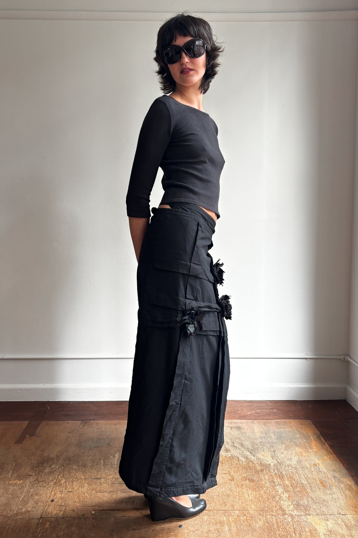 ROBE DE CHAMBRE COMME DES GARÇONS AD2000 EMBELLISHED WRAP SKIRT