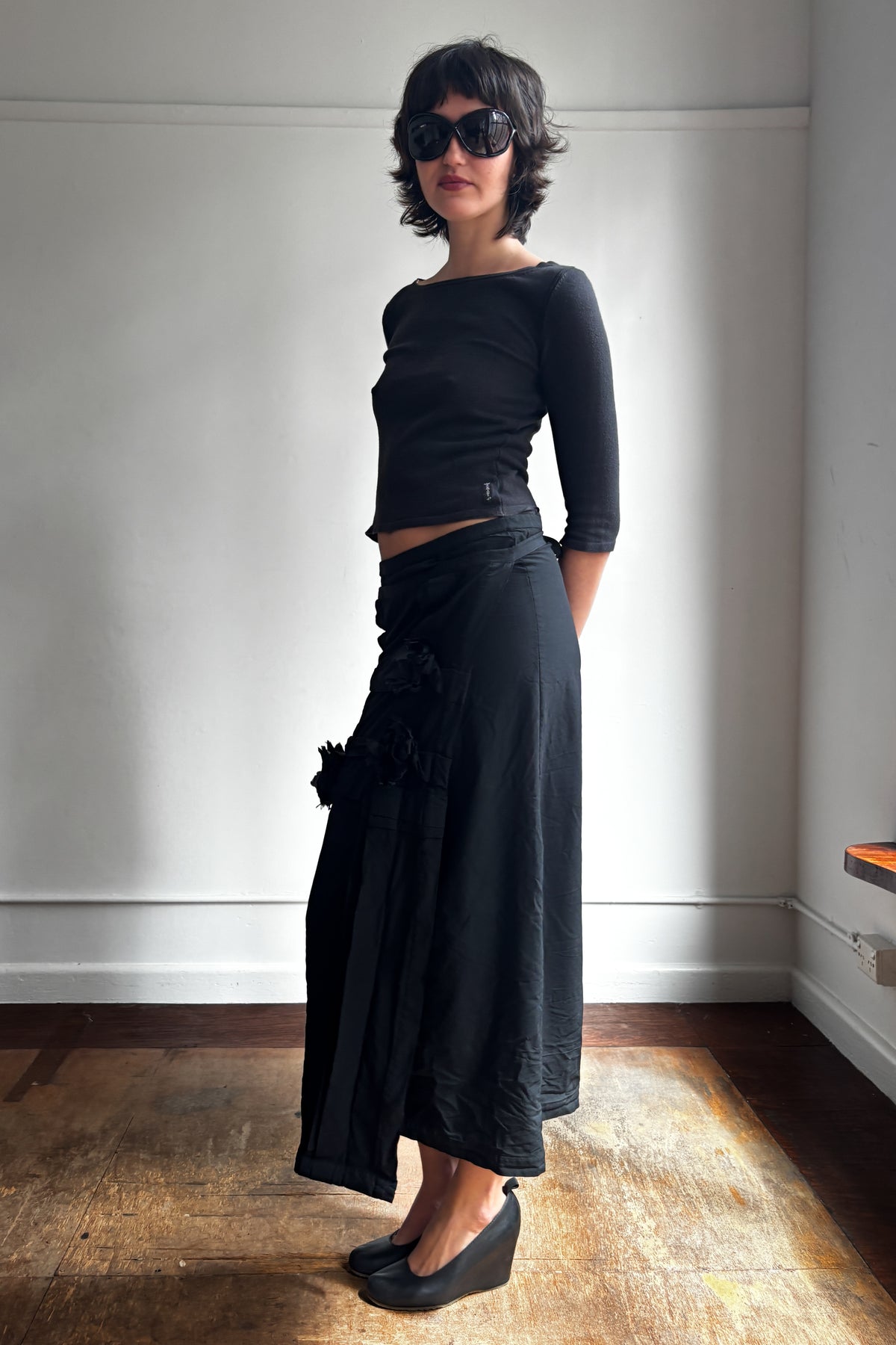 ROBE DE CHAMBRE COMME DES GARÇONS AD2000 EMBELLISHED WRAP SKIRT