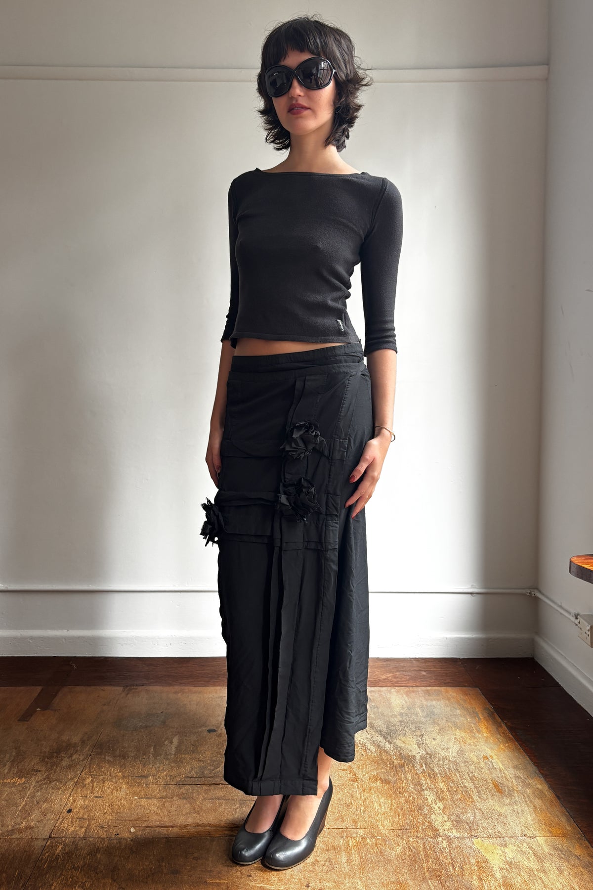 ROBE DE CHAMBRE COMME DES GARÇONS AD2000 EMBELLISHED WRAP SKIRT