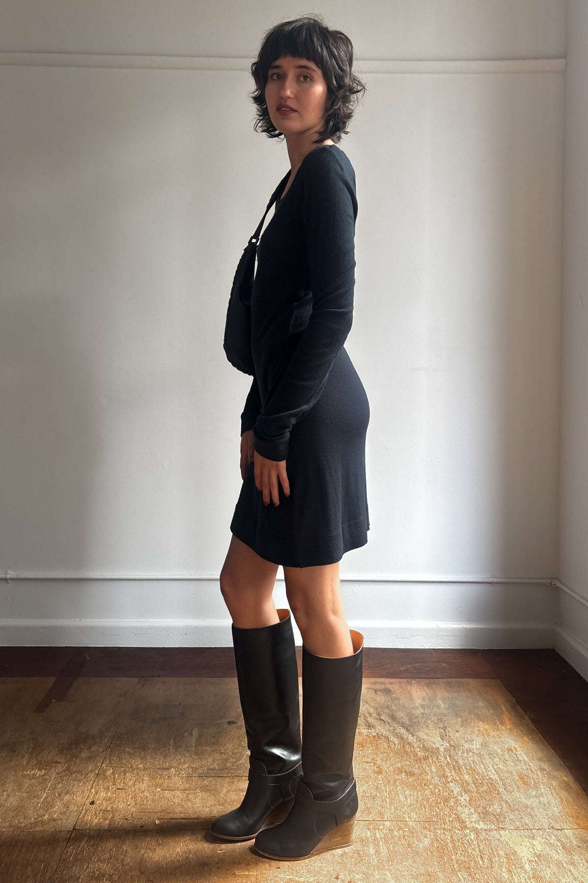 MARITHÉ FRANÇOIS GIRBAUD LONG SLEEVE KNIT DRESS