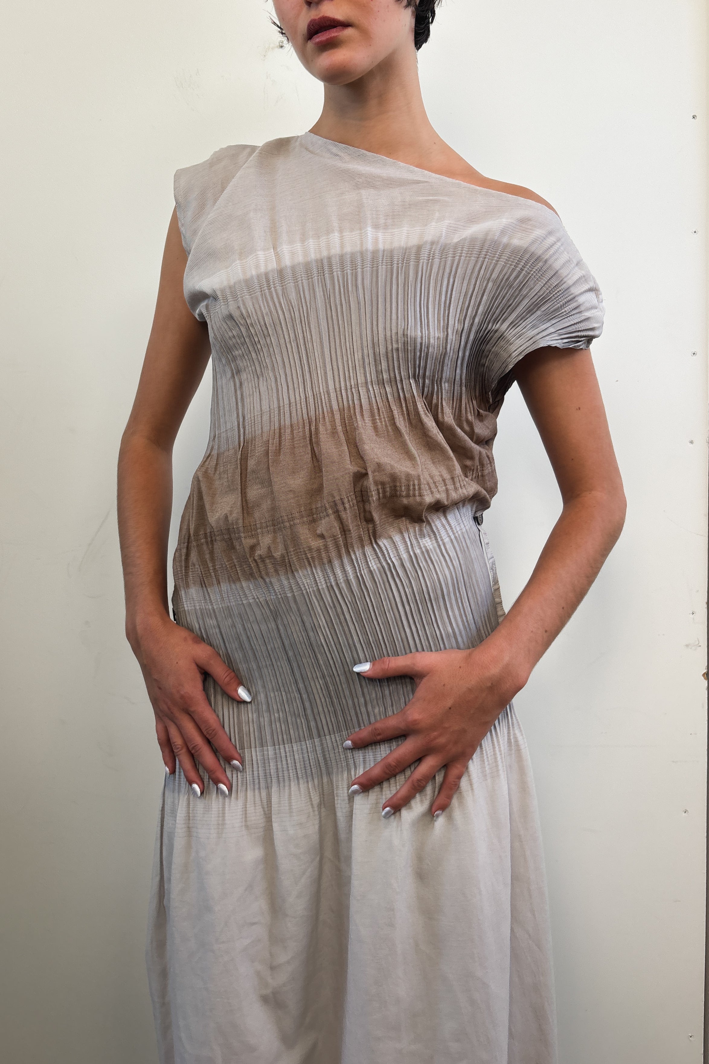 RARE ISSEY MIYAKE A-POC MIDI DRESS