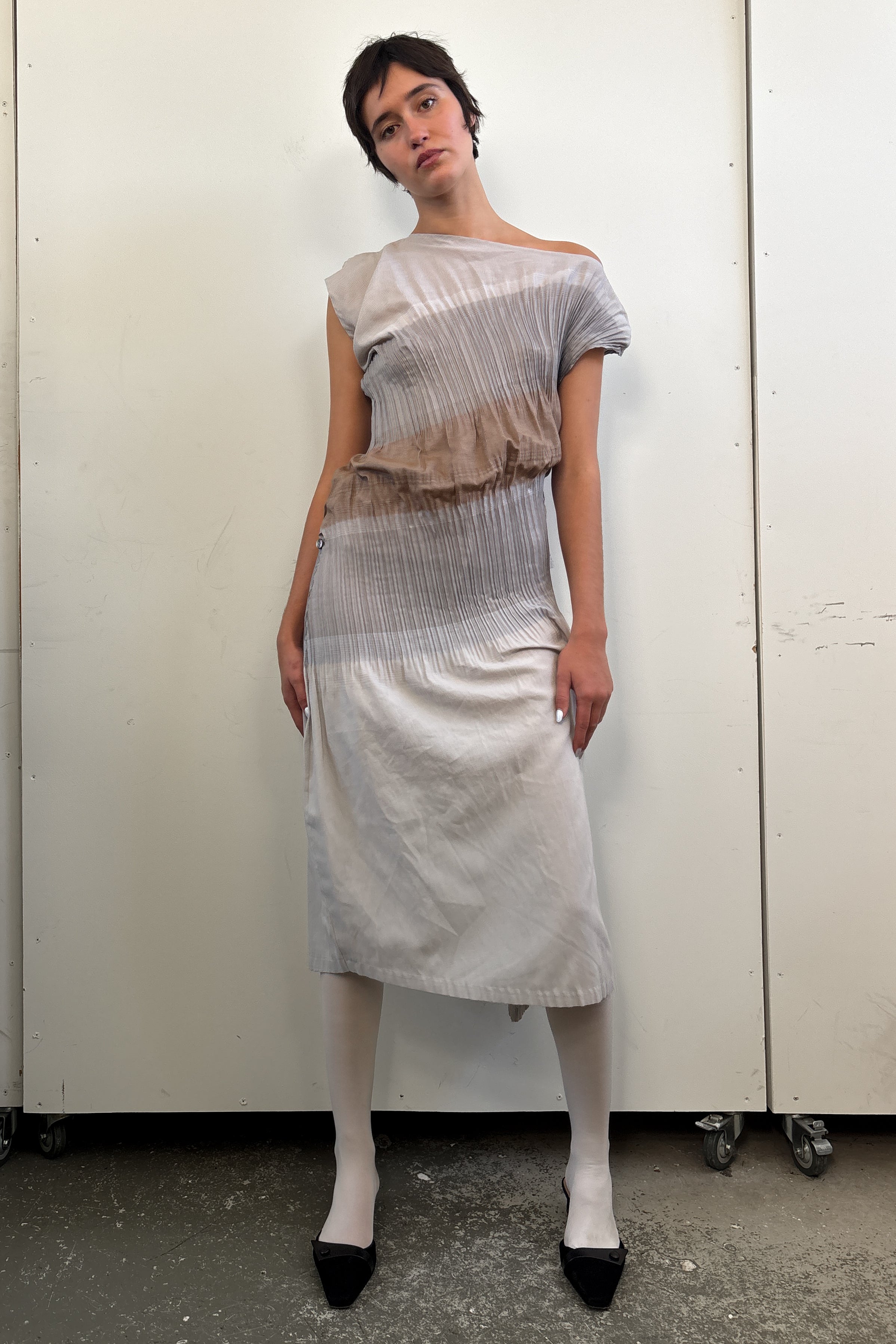 RARE ISSEY MIYAKE A-POC MIDI DRESS