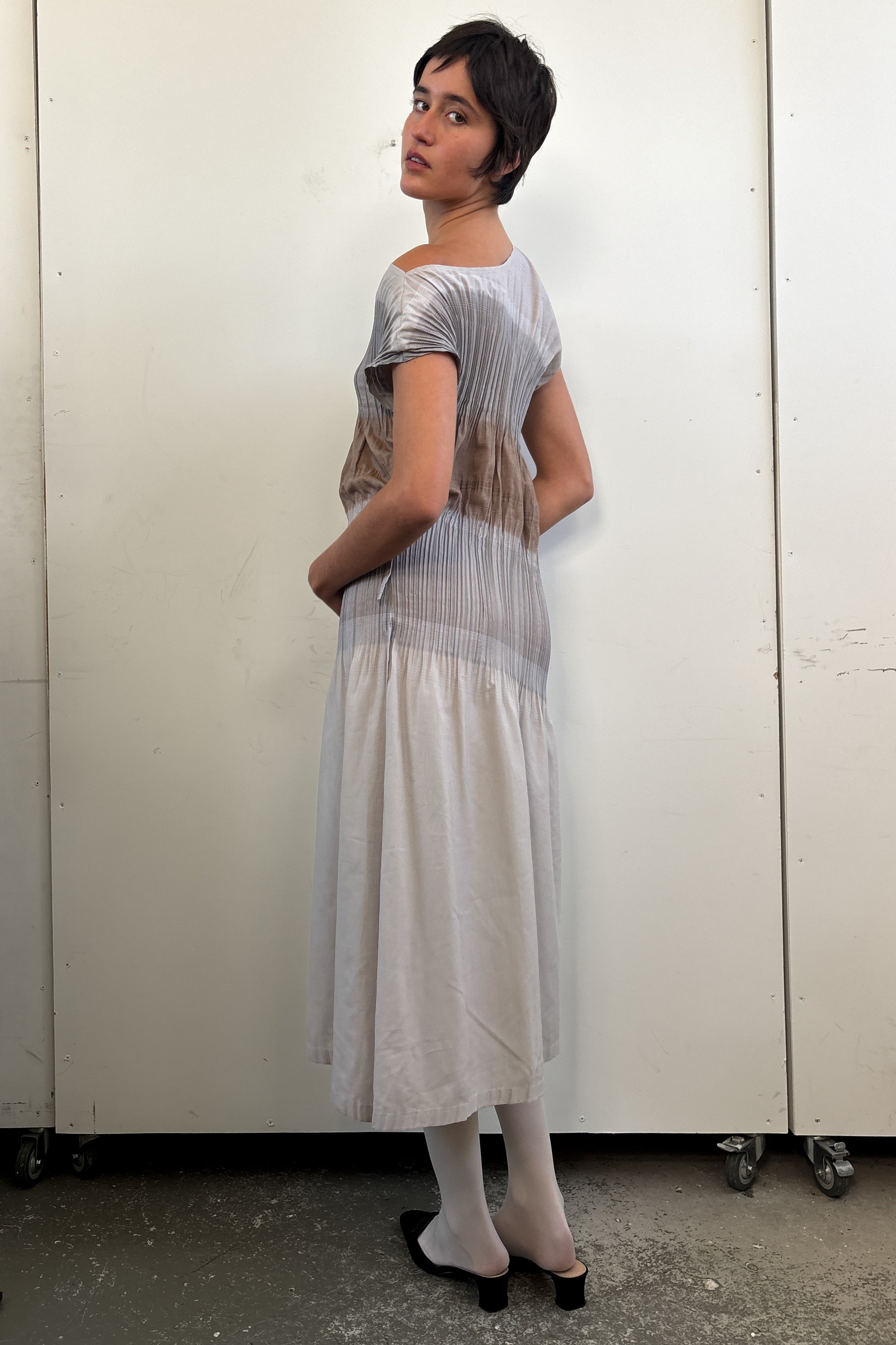 RARE ISSEY MIYAKE A-POC MIDI DRESS