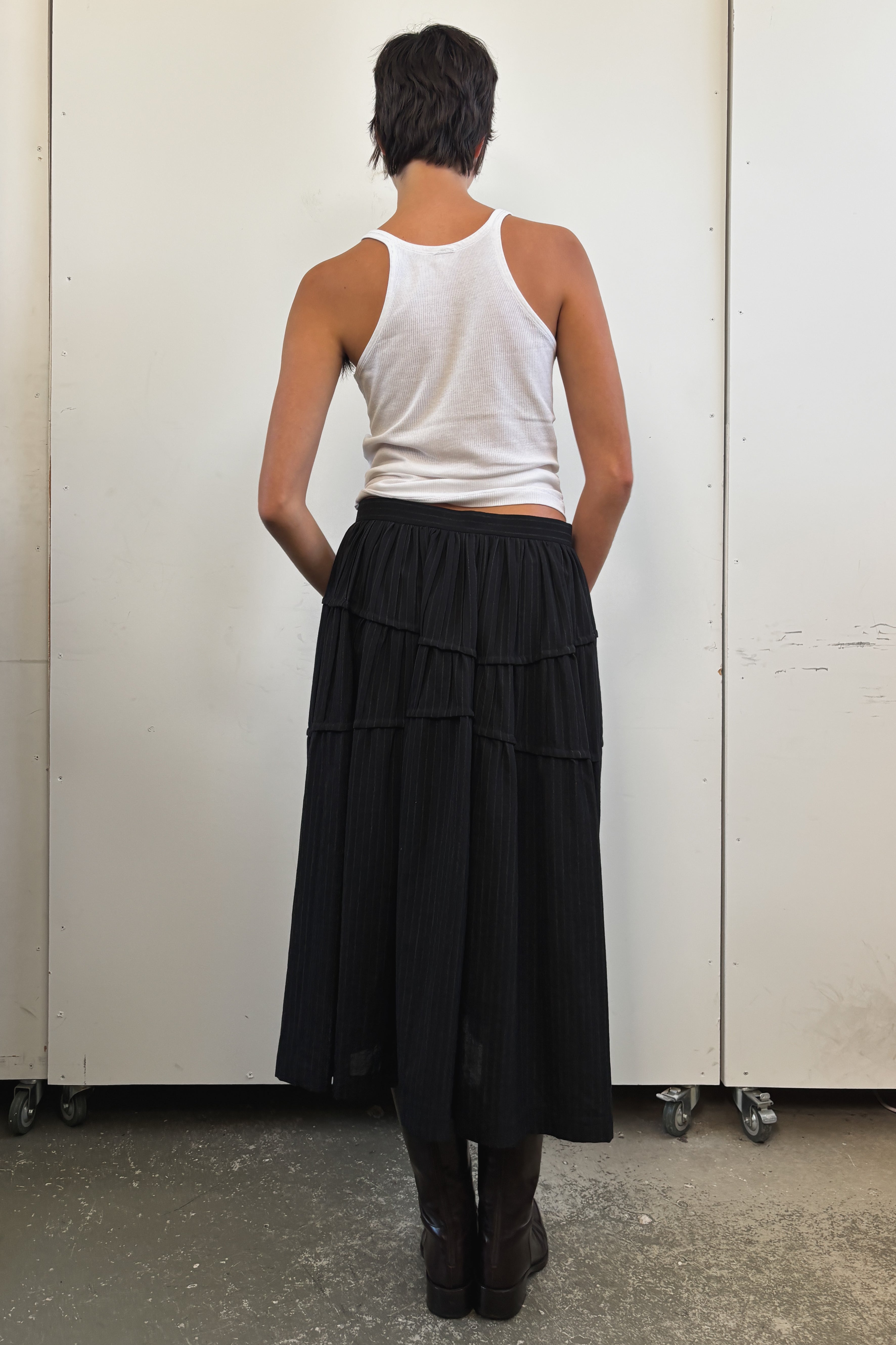 1999 COMME DES GARCONS PINSTRIPE SKIRT – DESCRY