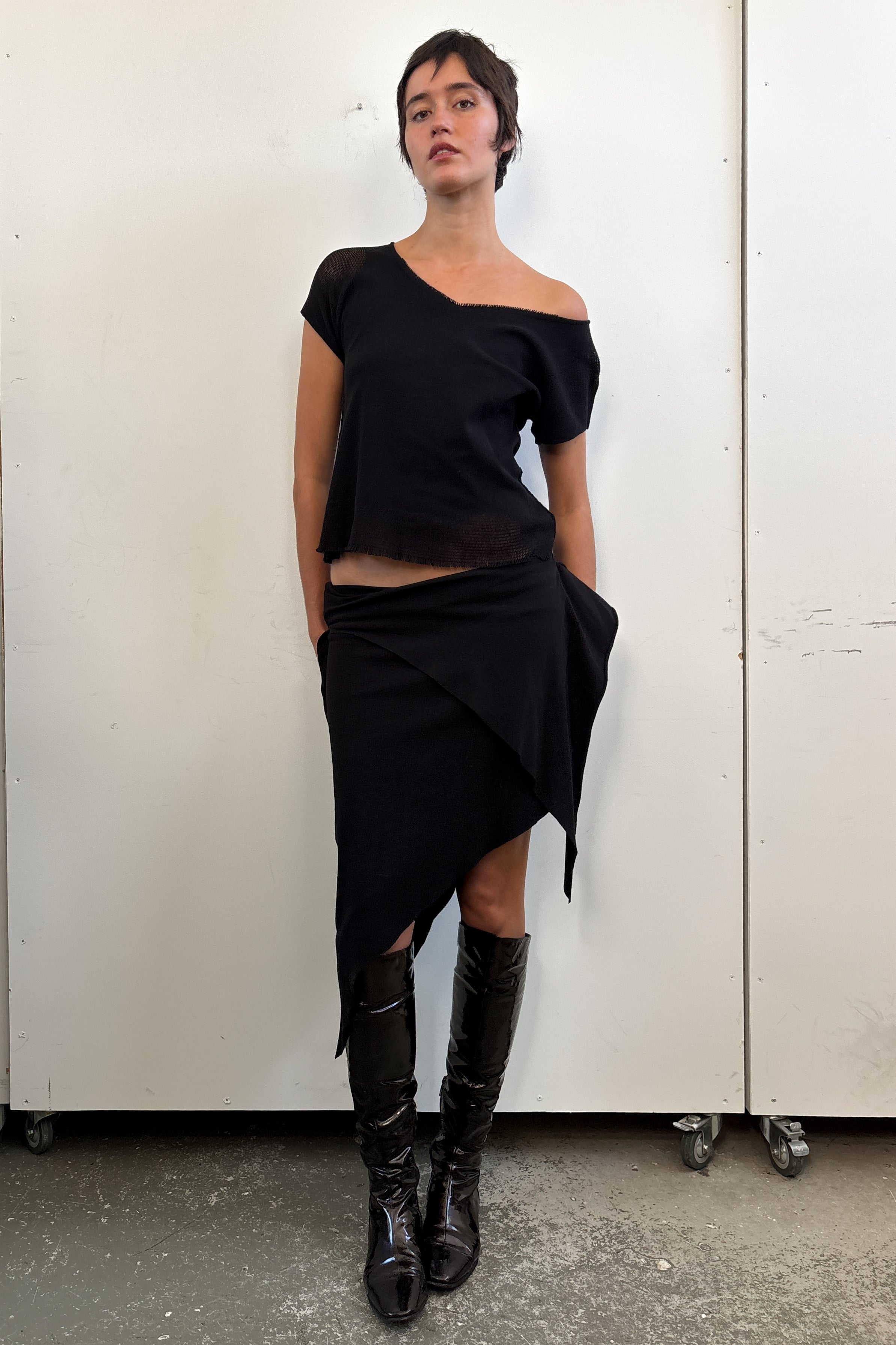 2005 ISSEY MIYAKE A-POC ASYMMETRICAL SKIRT
