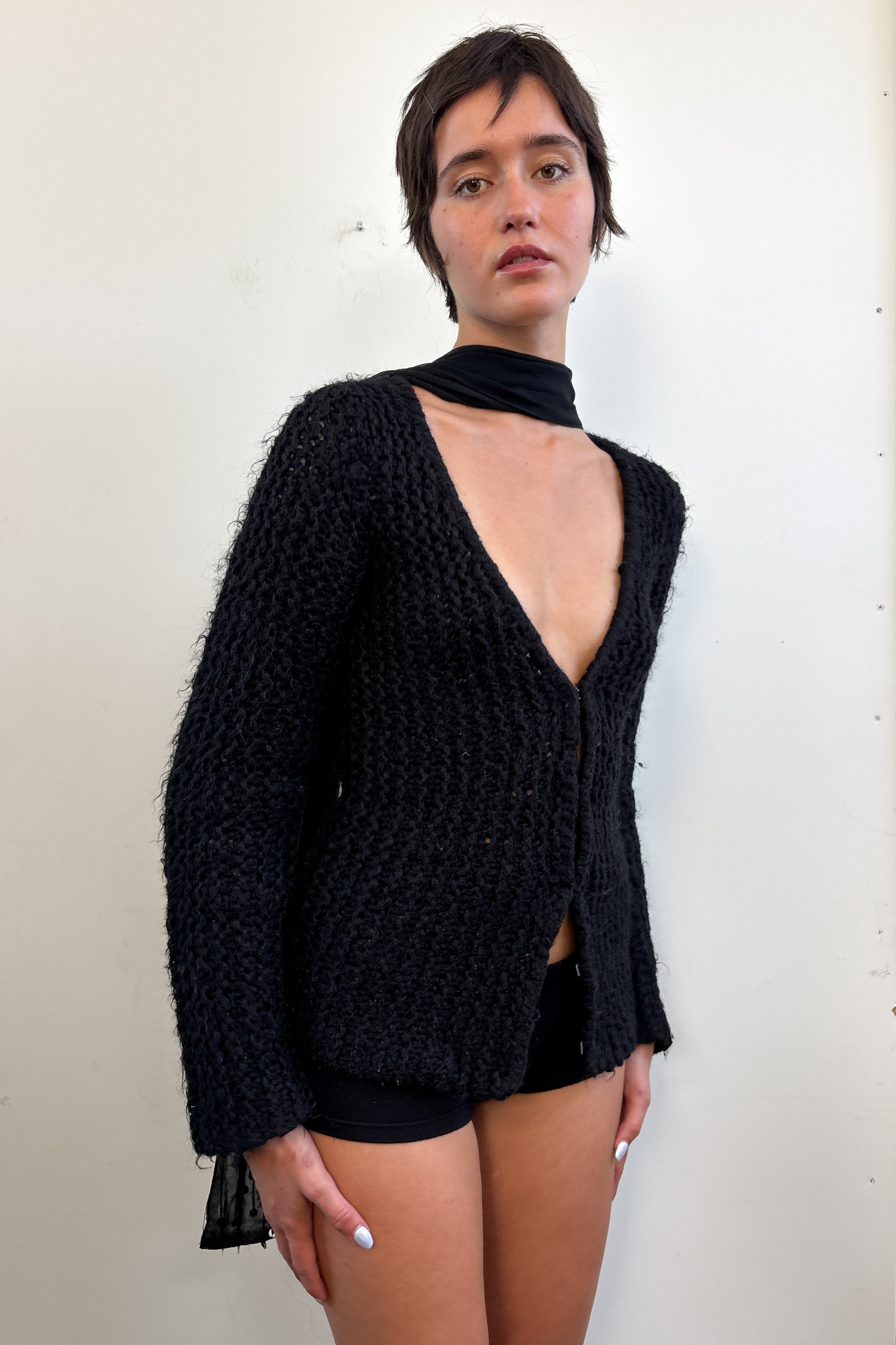 VIVIENNE TAM MOHAIR CARDIGAN