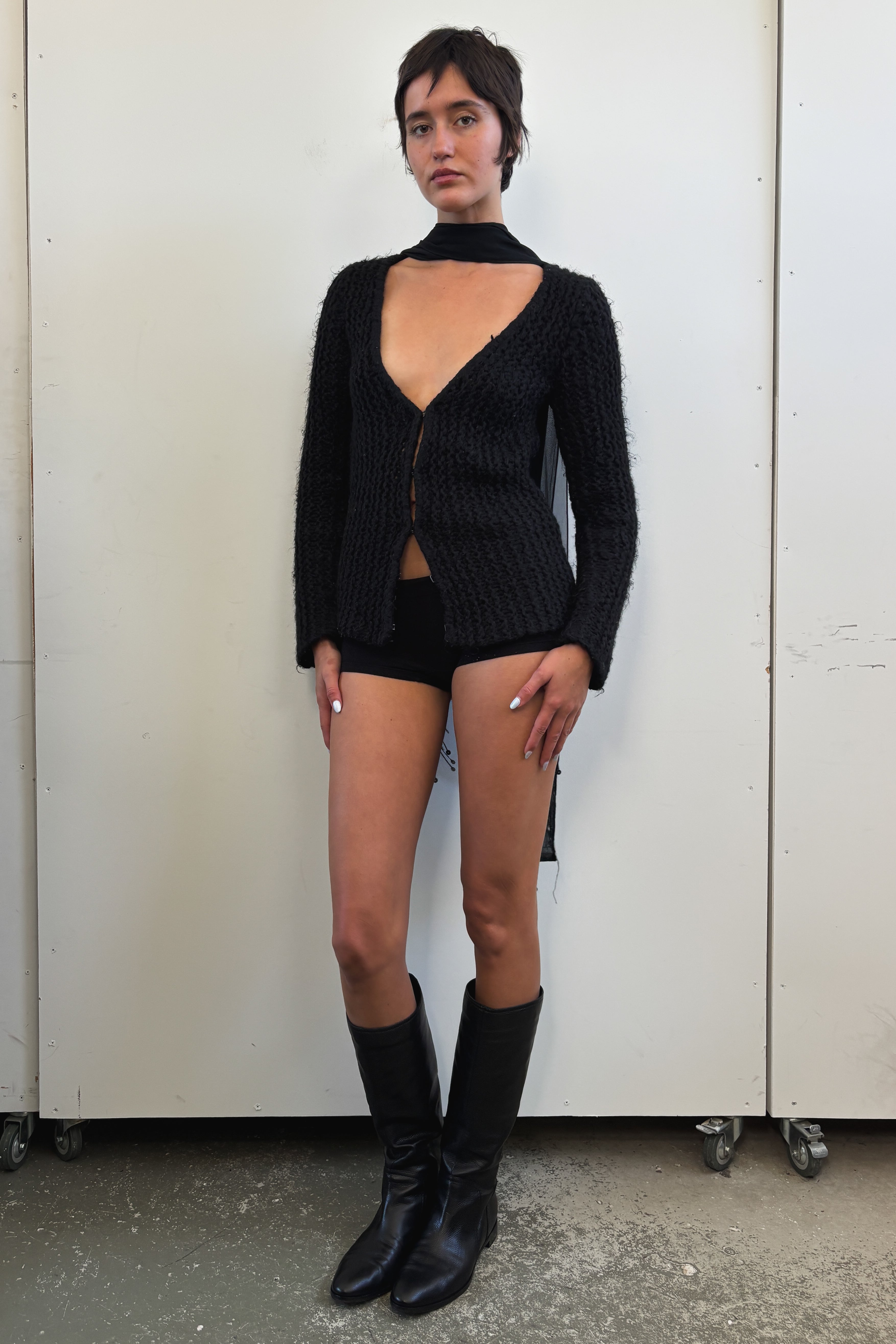 VIVIENNE TAM MOHAIR CARDIGAN
