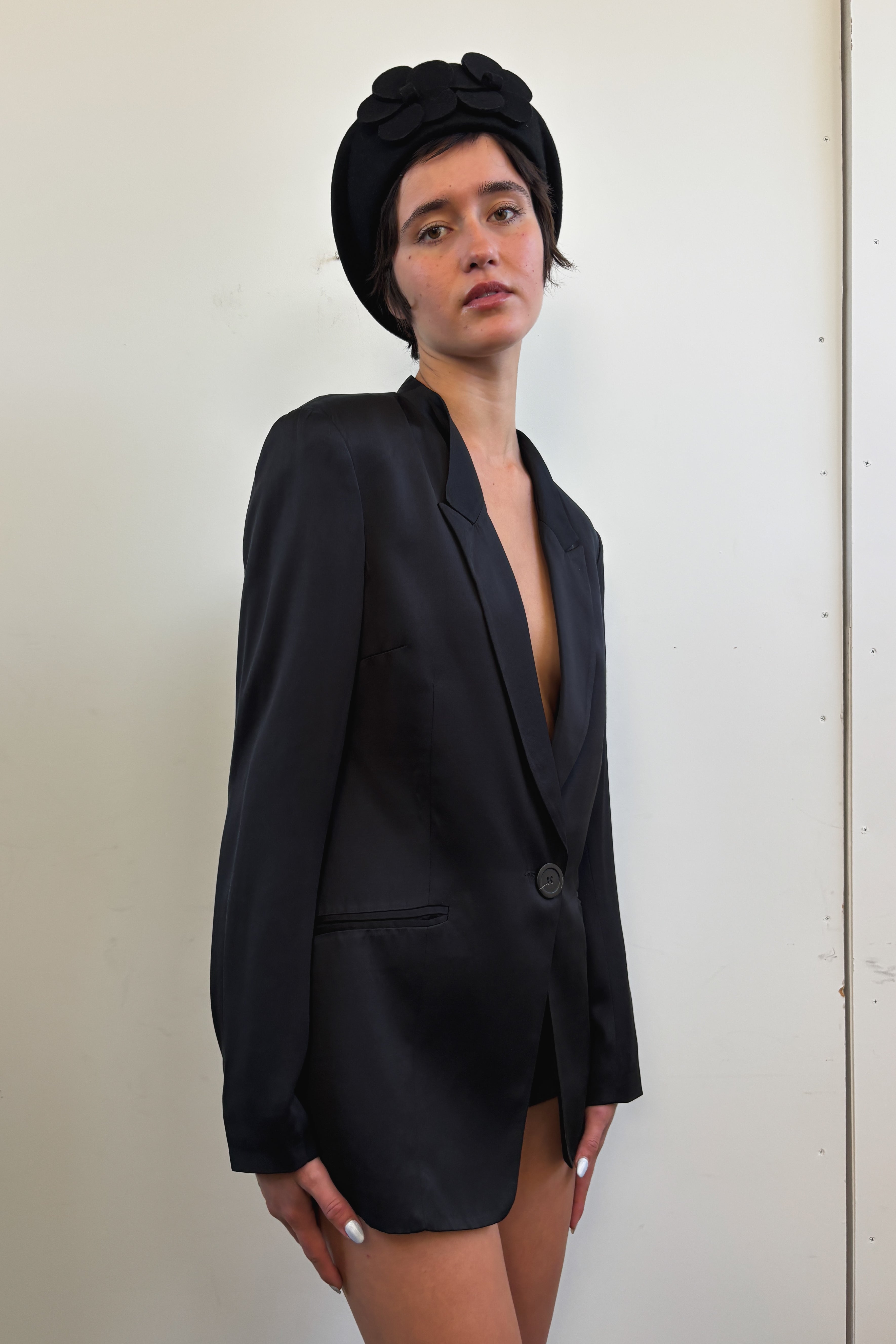 THERESE RAWSTHORNE SILK BLAZER