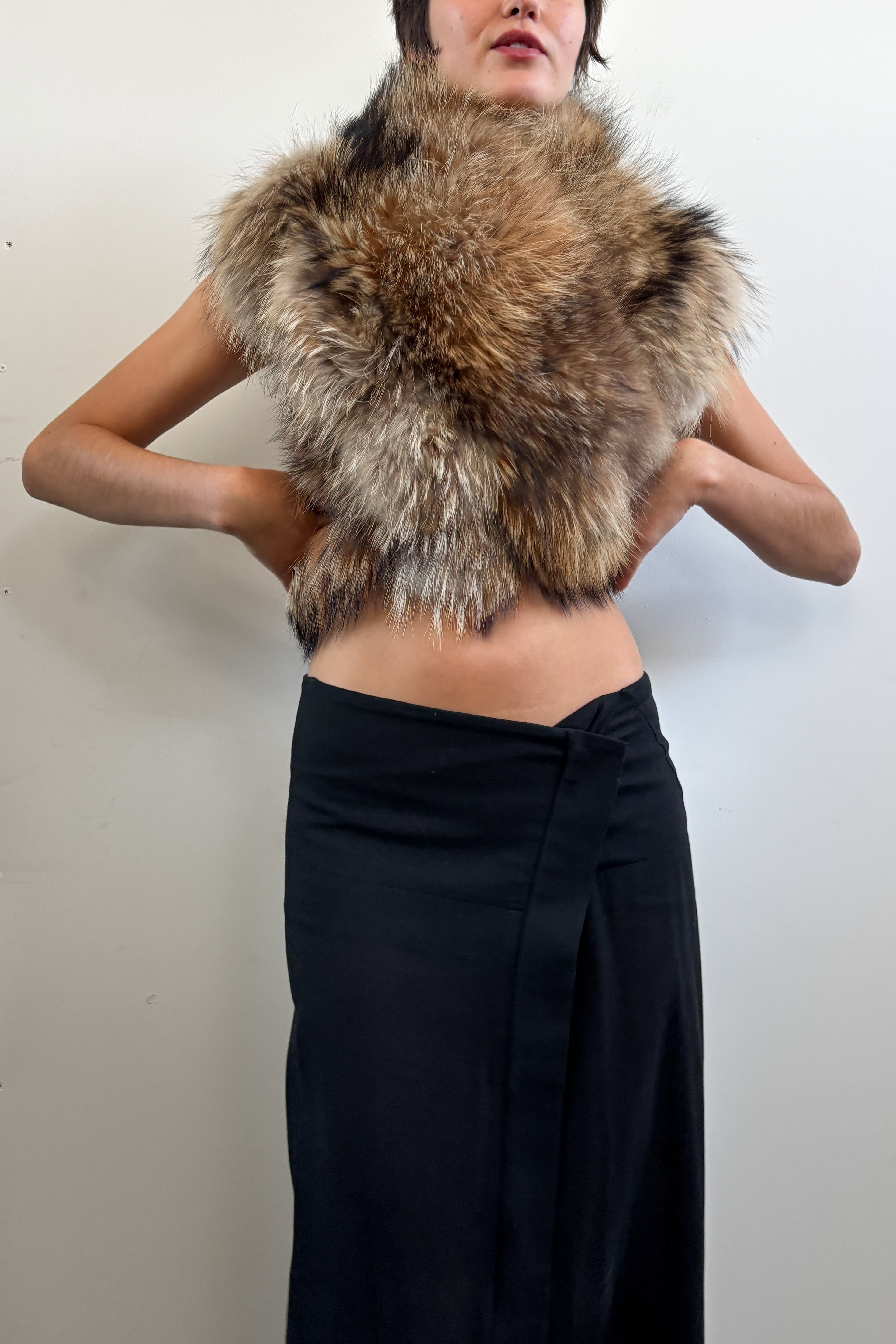 COSTUME NATIONAL FUR STOLE