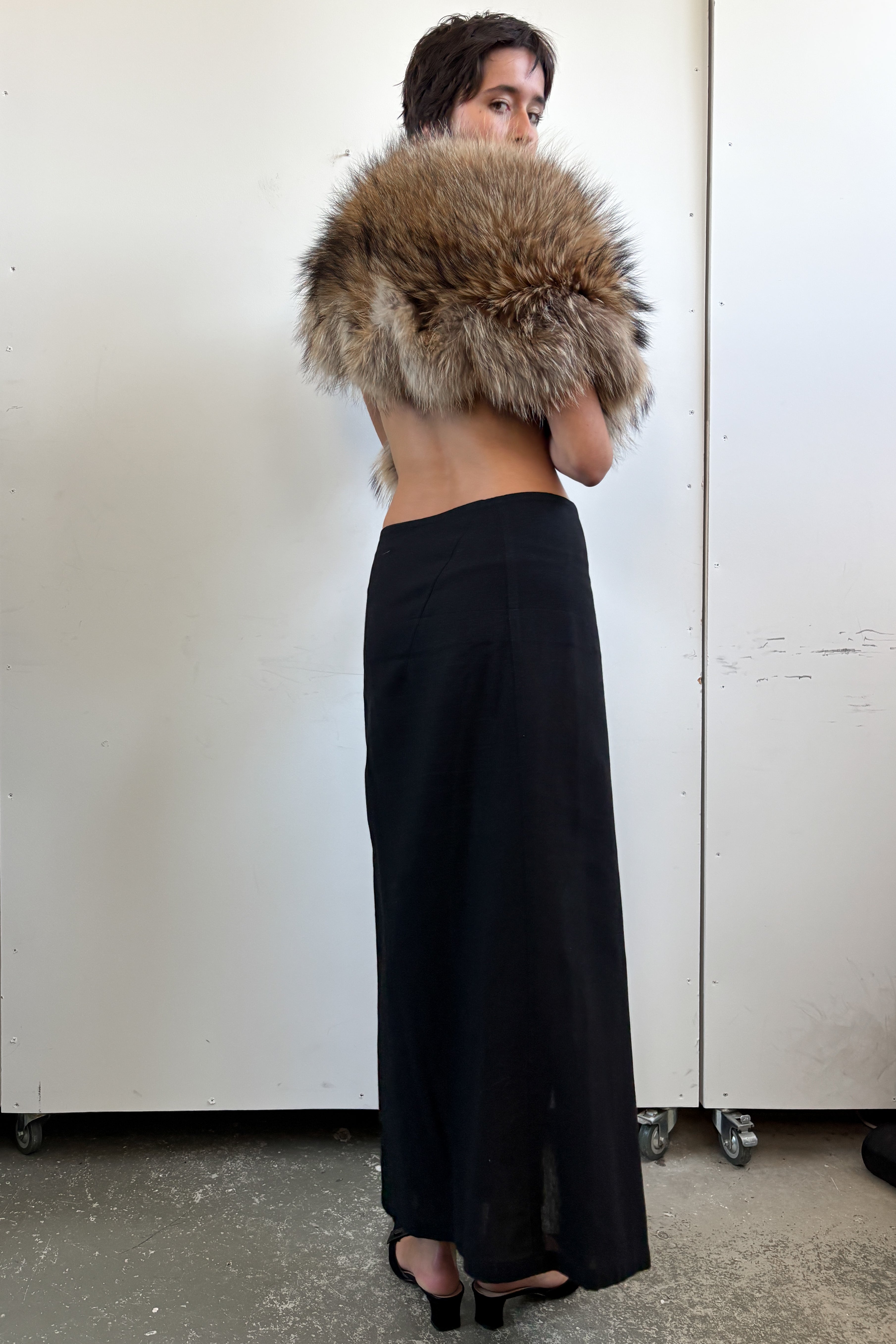COSTUME NATIONAL FUR STOLE
