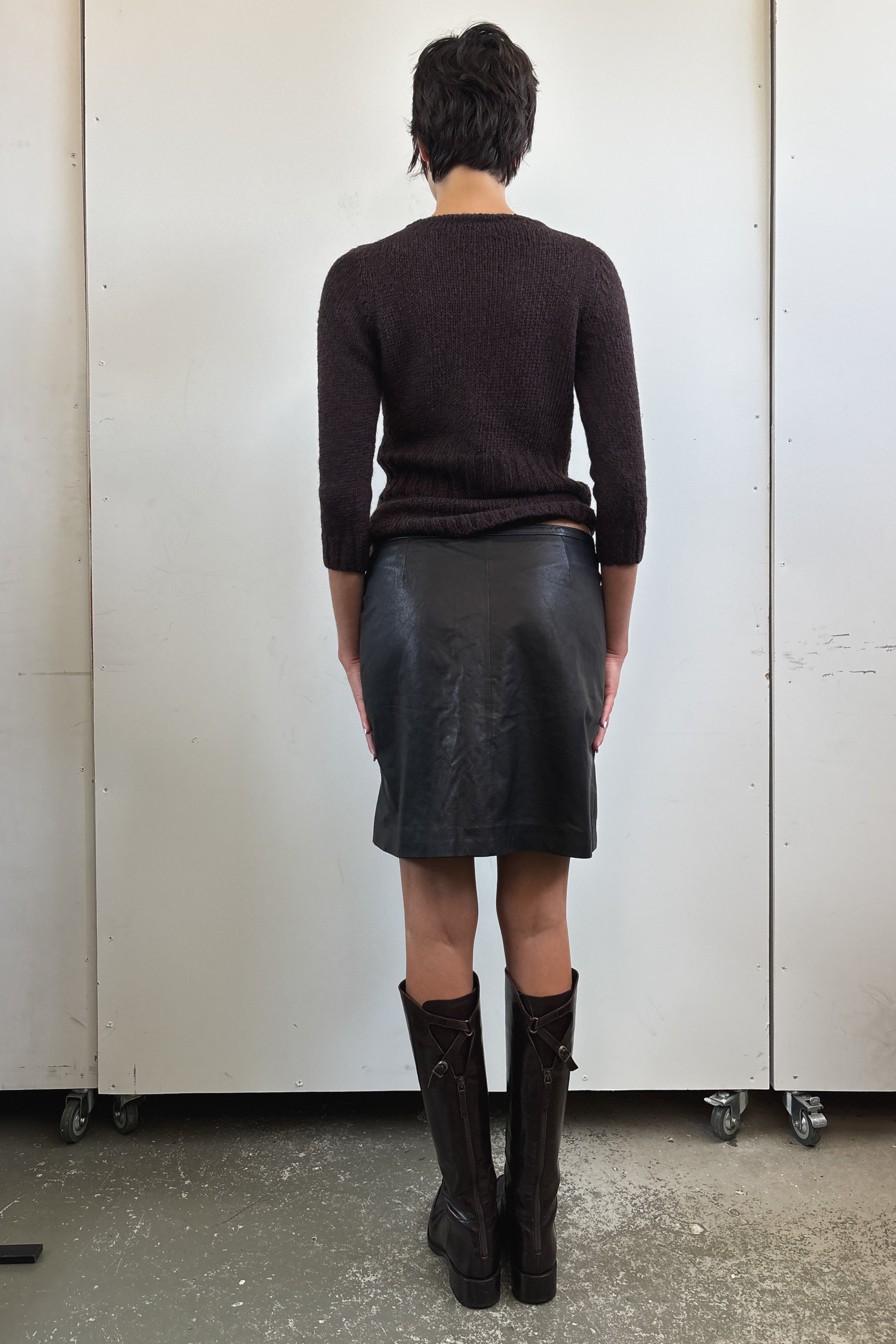 ANNA MOLINARI MOHAIR KNIT TOP