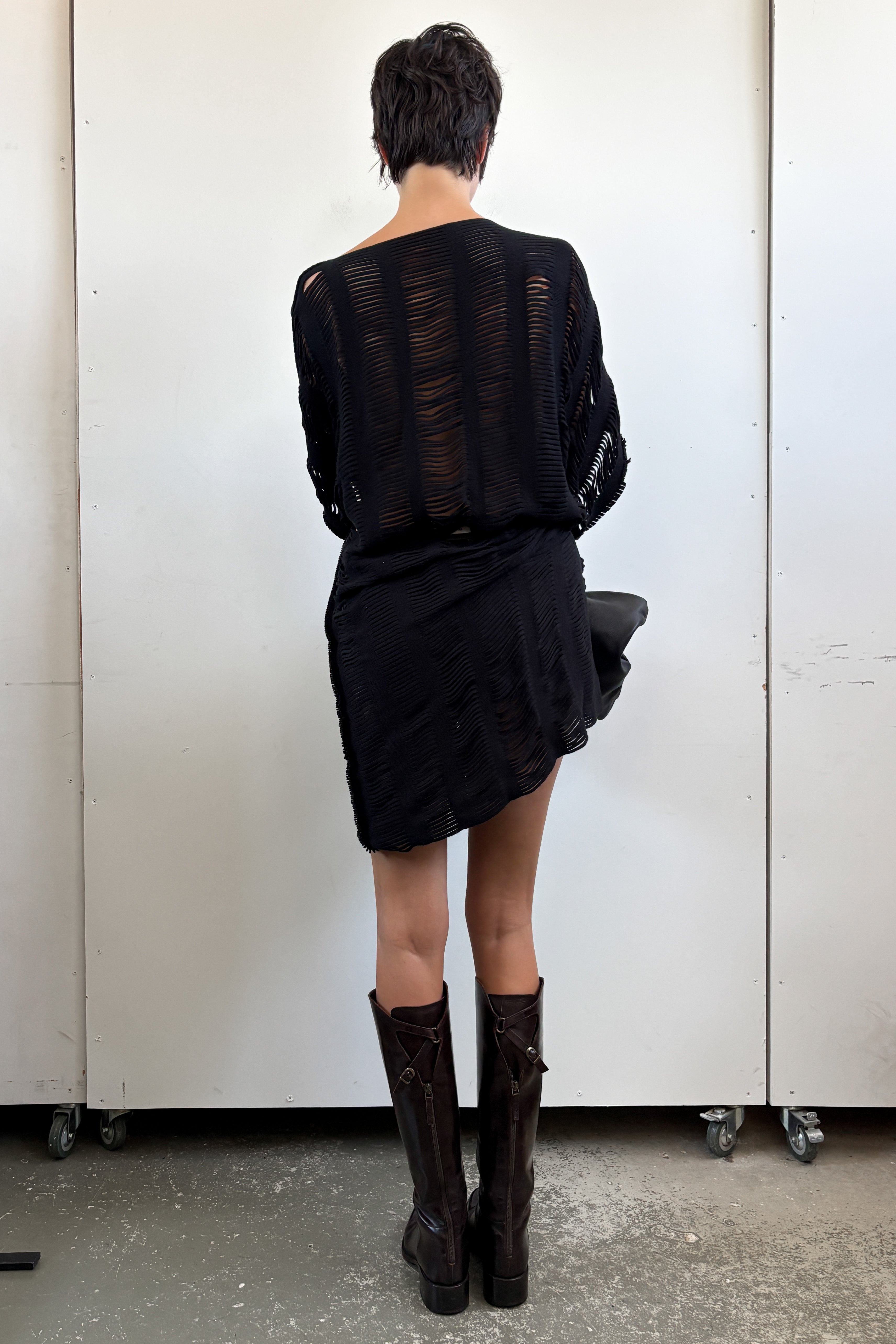 SARTORE BUCKLE KNEE HIGH BOOTS