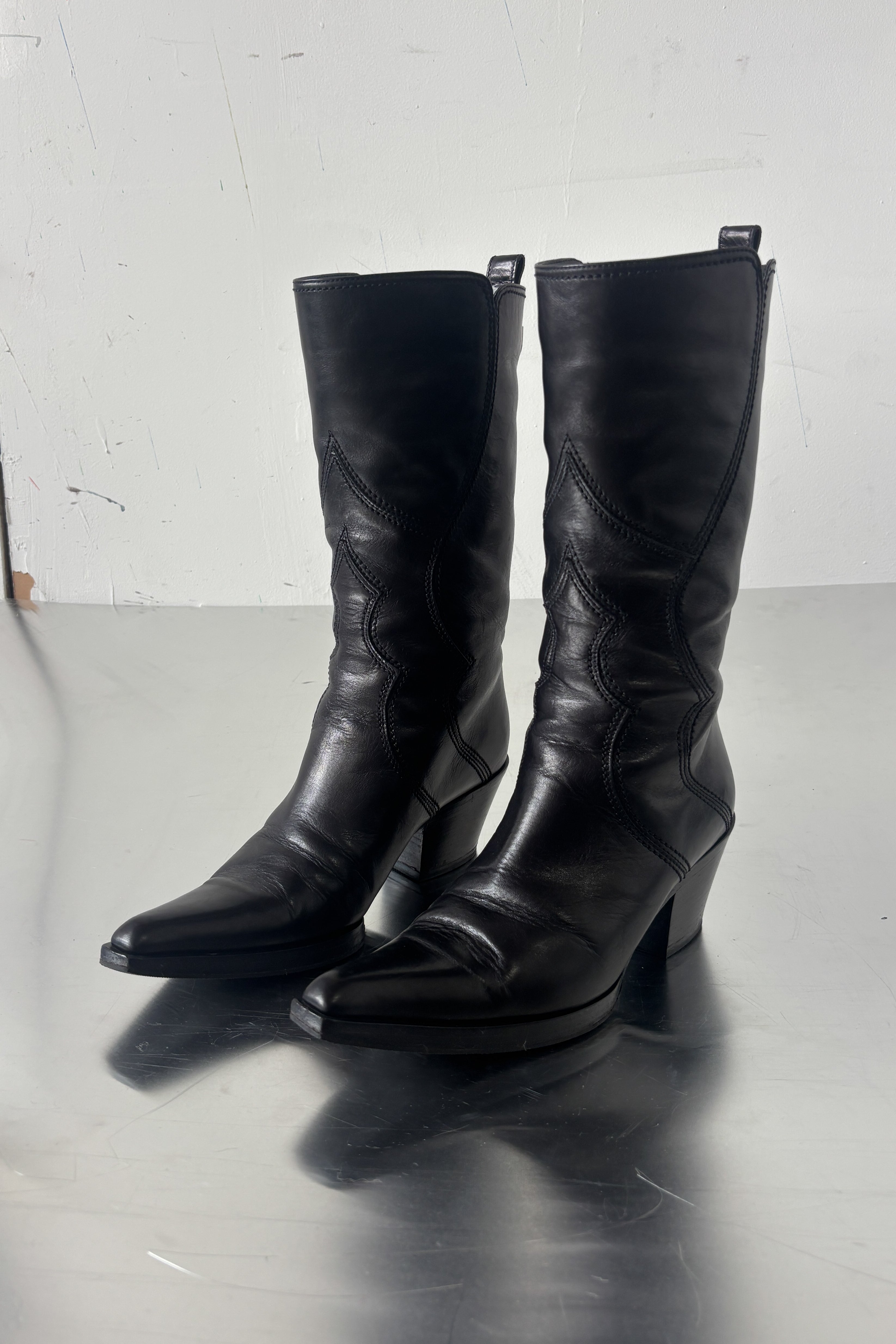 SERGIO ROSSI WESTERN BOOTS