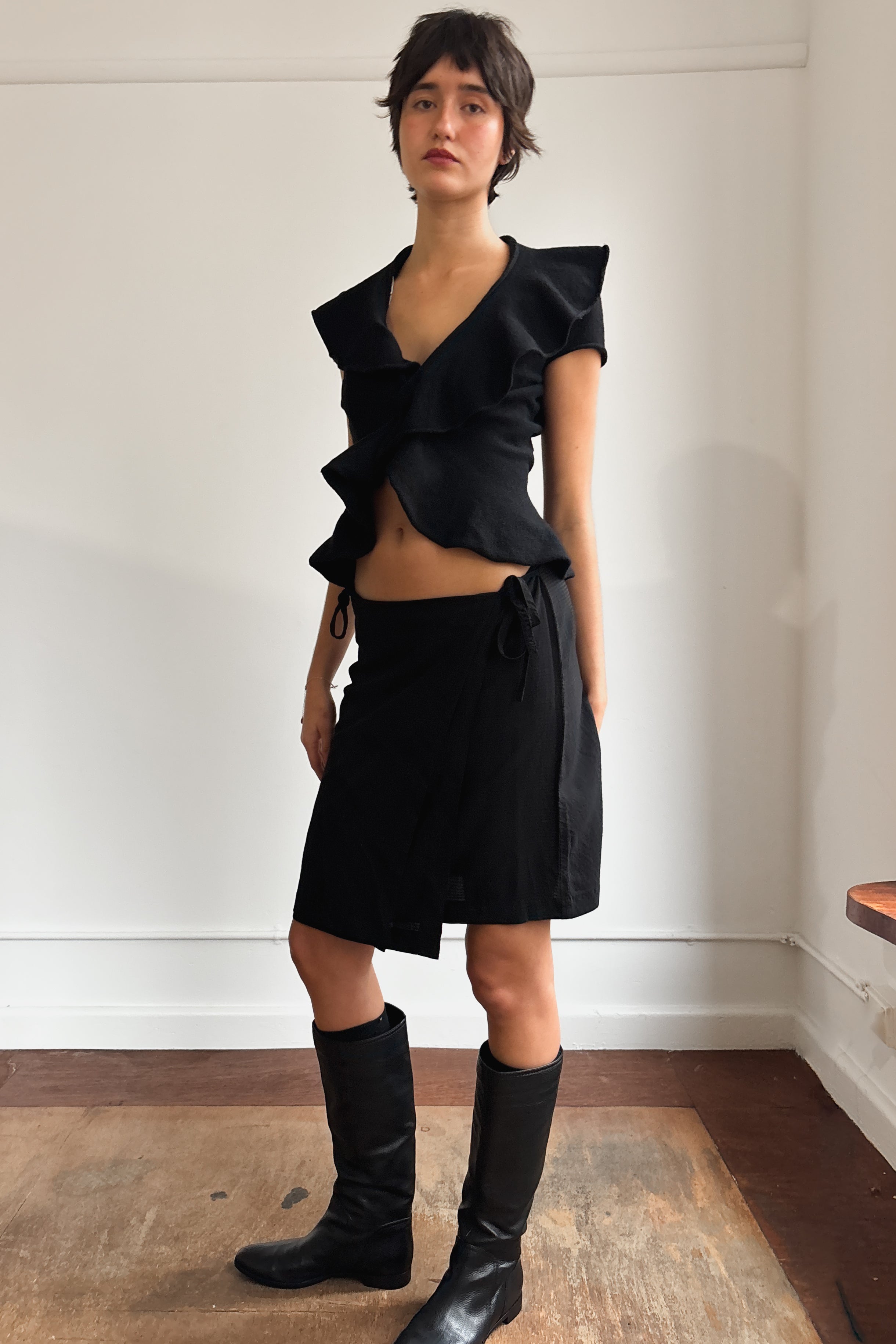 a*a様 tricot COMME des GARCONS 巻きスカート VINTAGE COMME DES GARÇONS TRICOT WRAP SKIRT – DESCRY