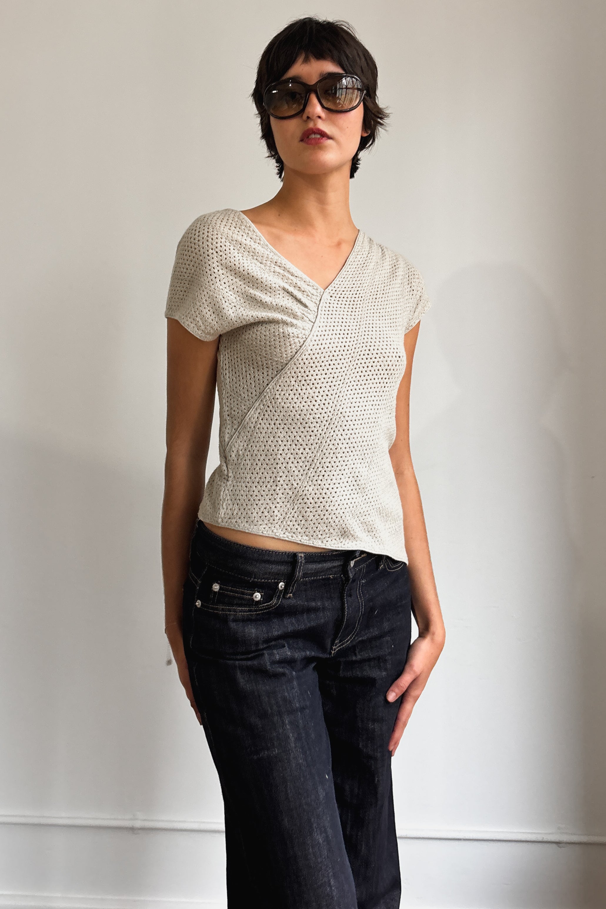 ISSEY MIYAKE 70S MESH TOP