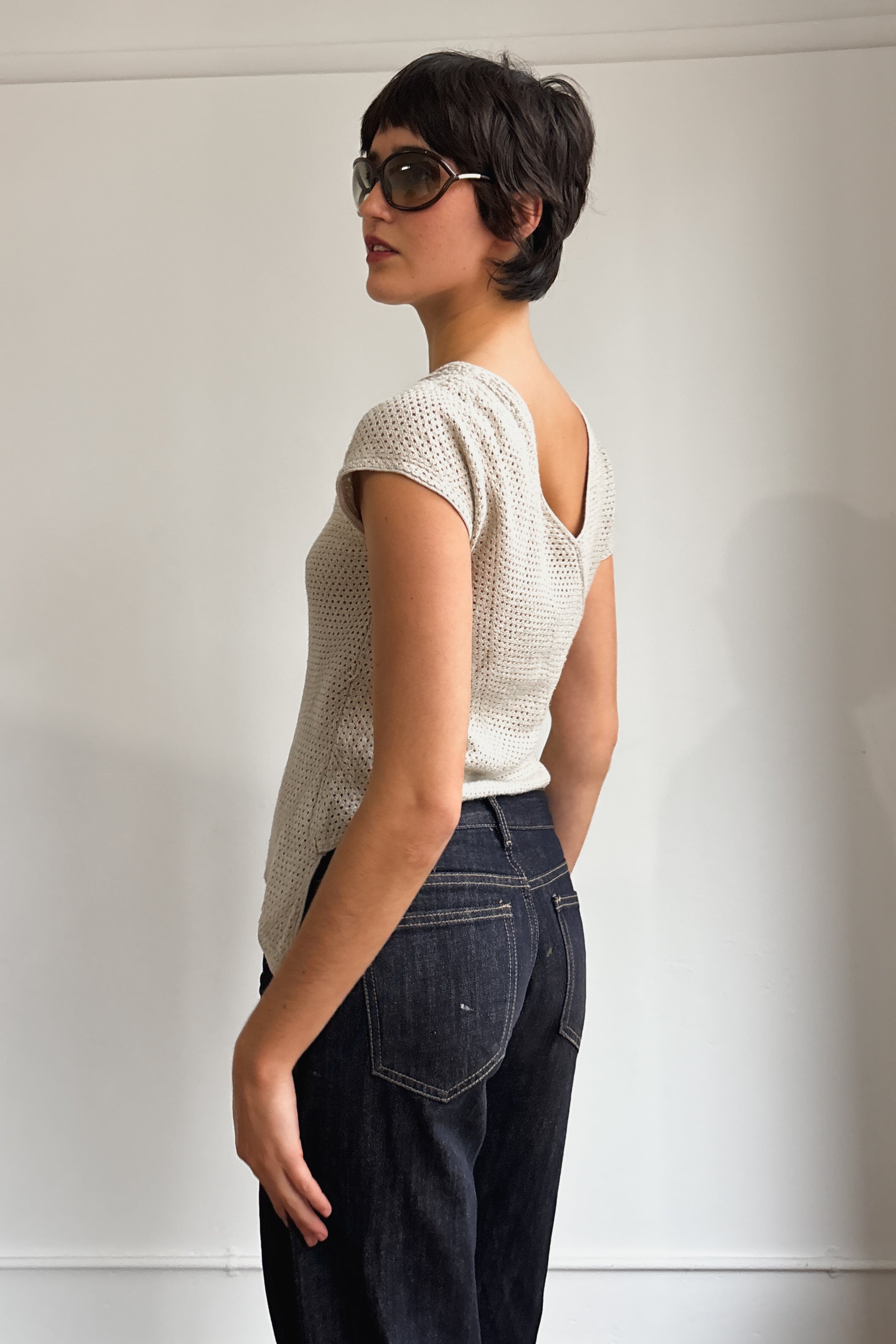 ISSEY MIYAKE 70S MESH TOP
