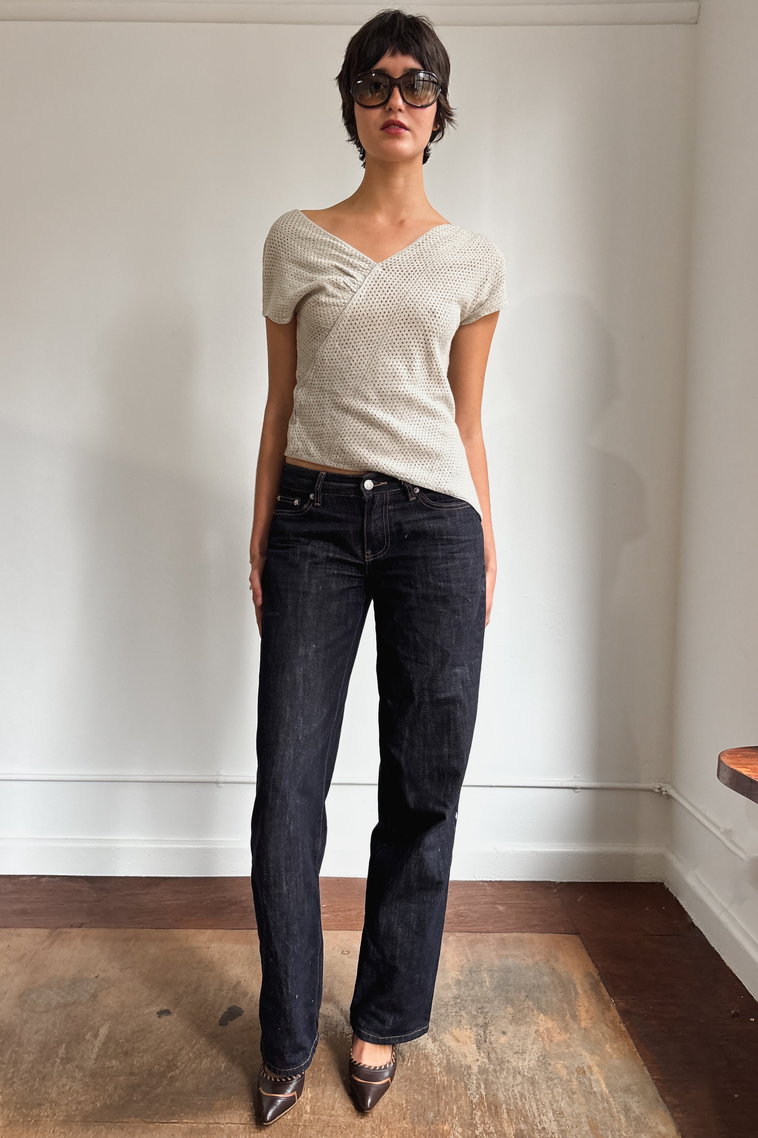 ISSEY MIYAKE 70S MESH TOP