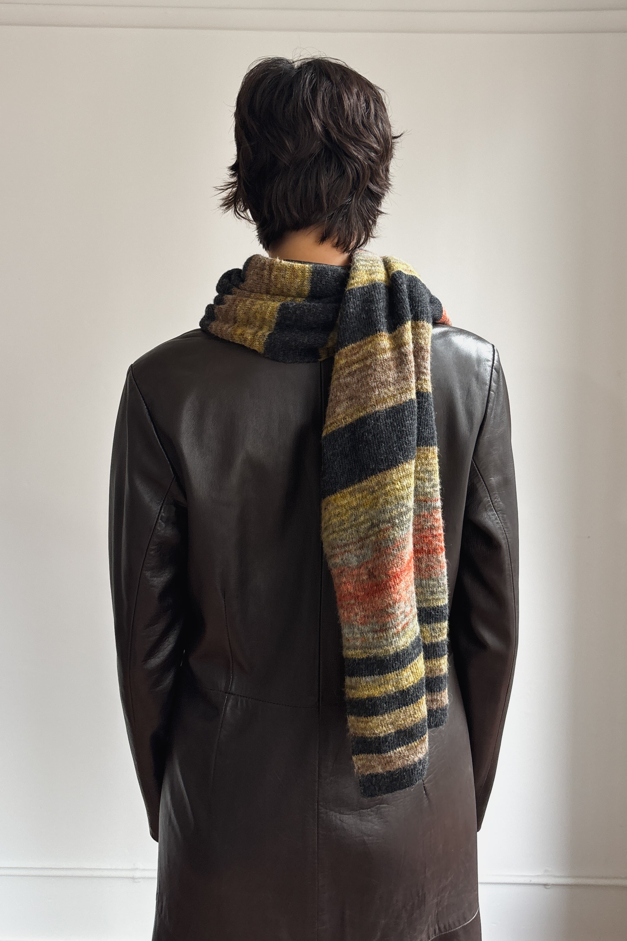 VIVIENNE WESTWOOD STRIPE WOOL SCARF