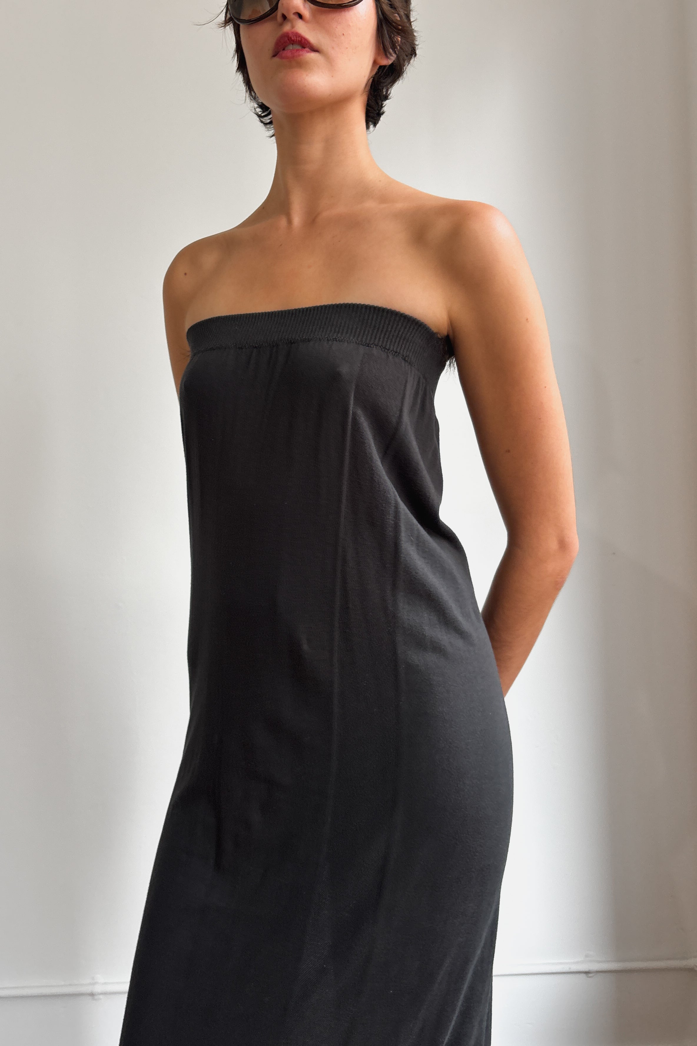 RARE ISSEY MIYAKE STRAPLESS DRESS