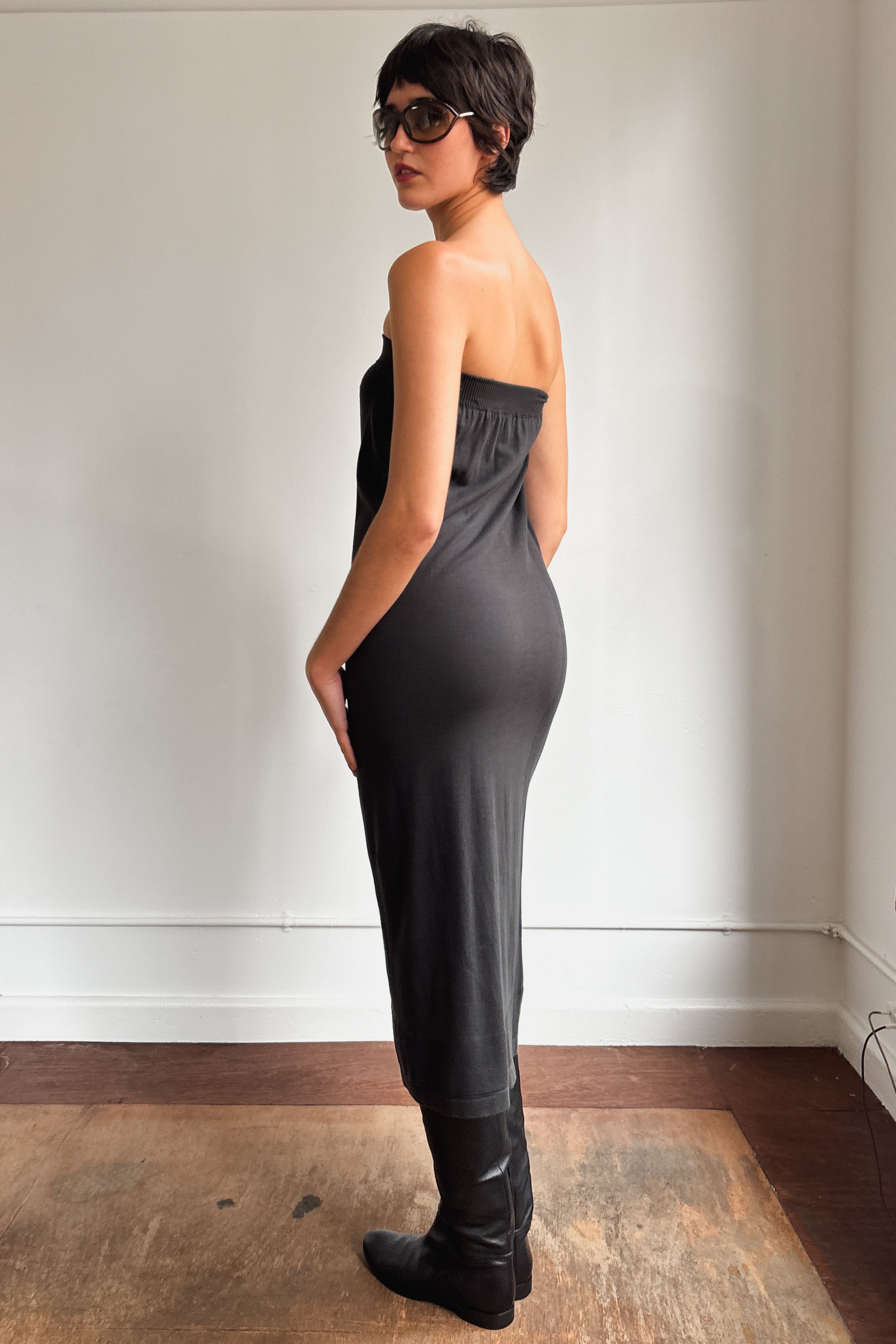 RARE ISSEY MIYAKE STRAPLESS DRESS