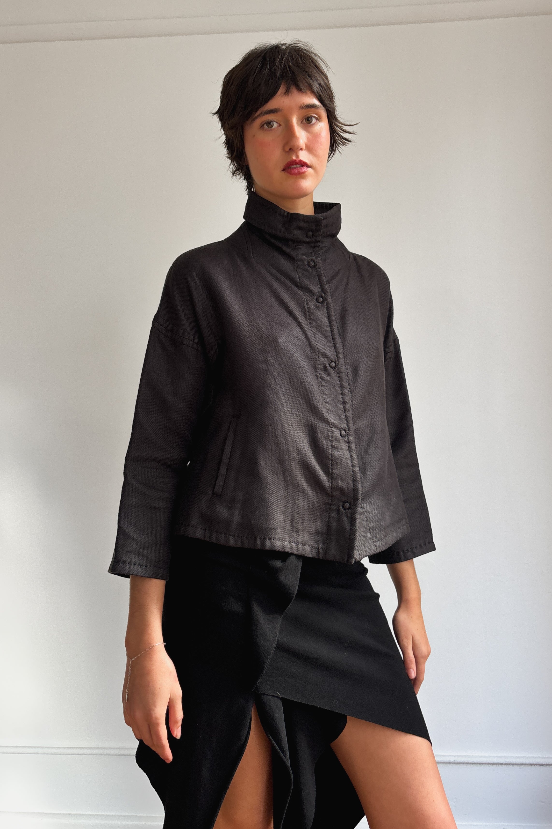 ISSEY MIYAKE HAAT CROPPED JACKET