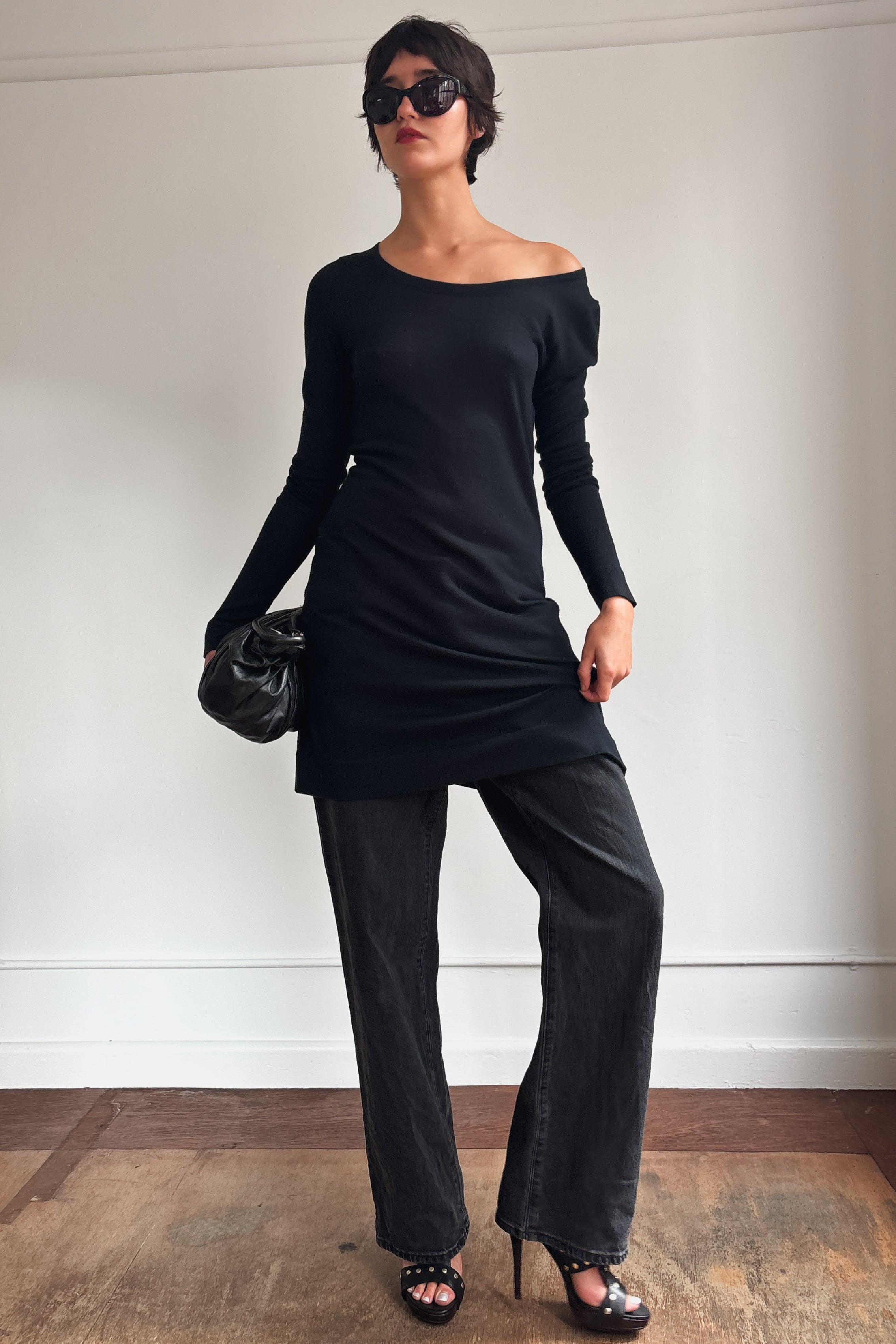 MARITHÉ FRANÇOIS GIRBAUD LONG SLEEVE KNIT DRESS