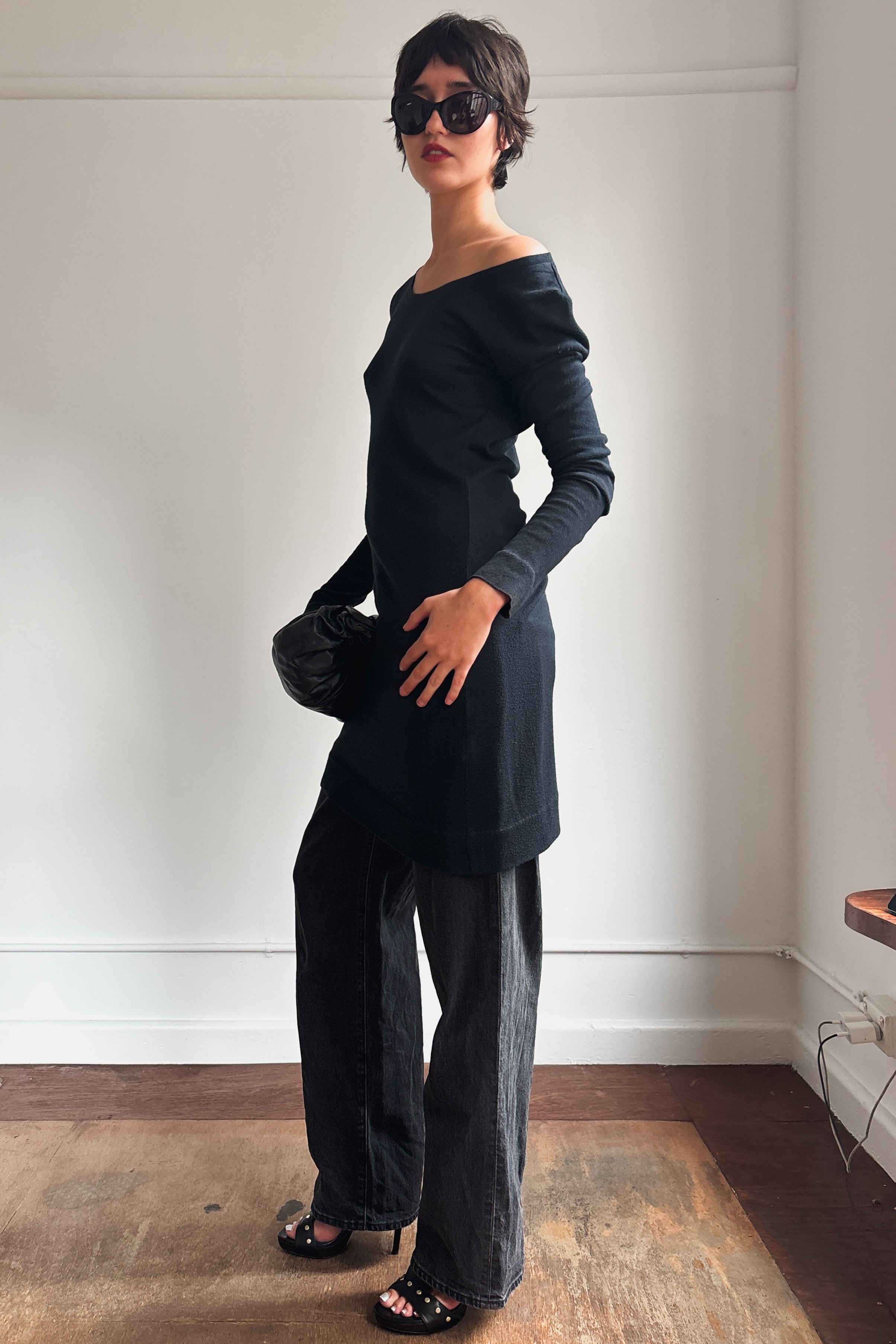 MARITHÉ FRANÇOIS GIRBAUD LONG SLEEVE KNIT DRESS