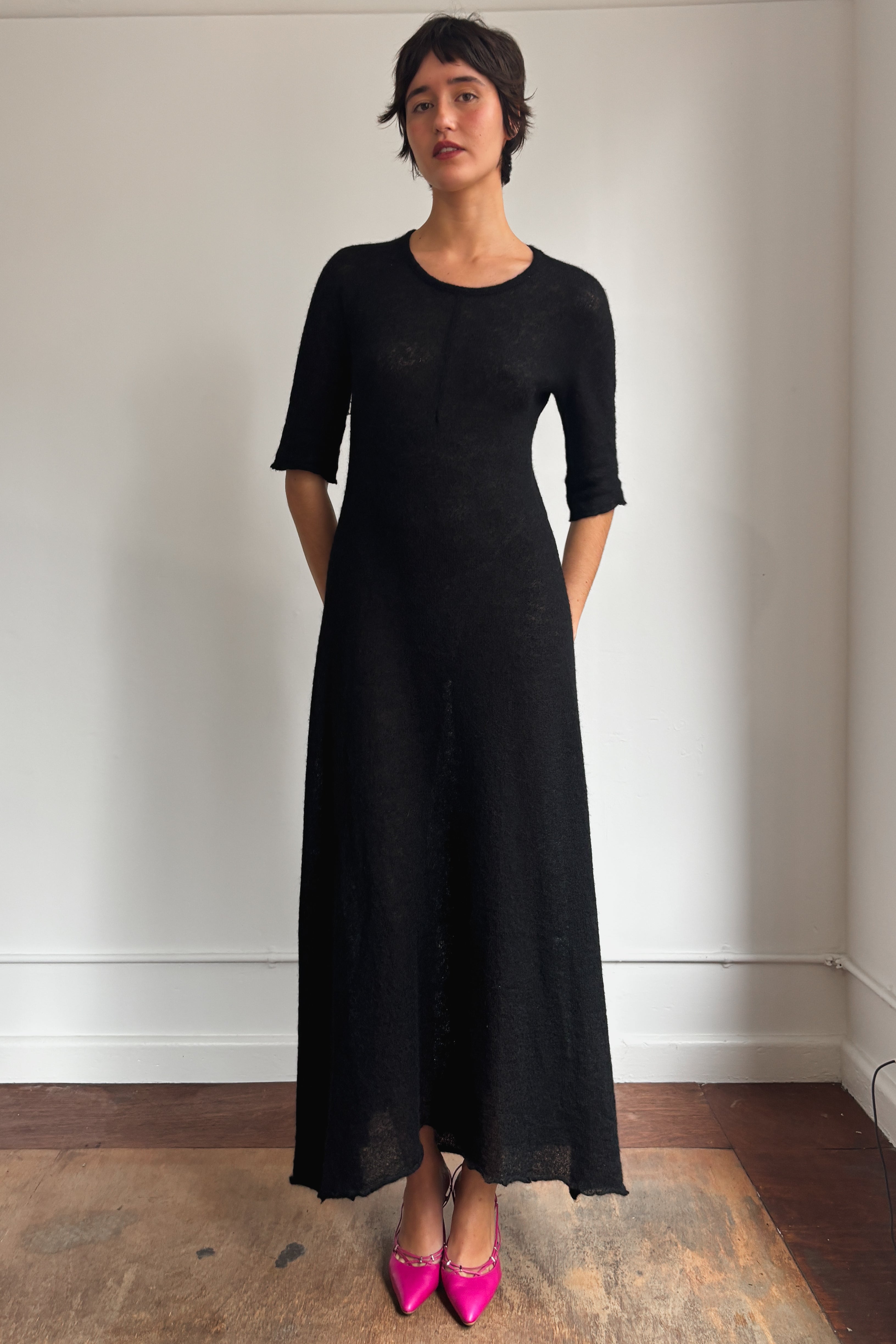YOHJI YAMAMOTO LONG KNIT DRESS