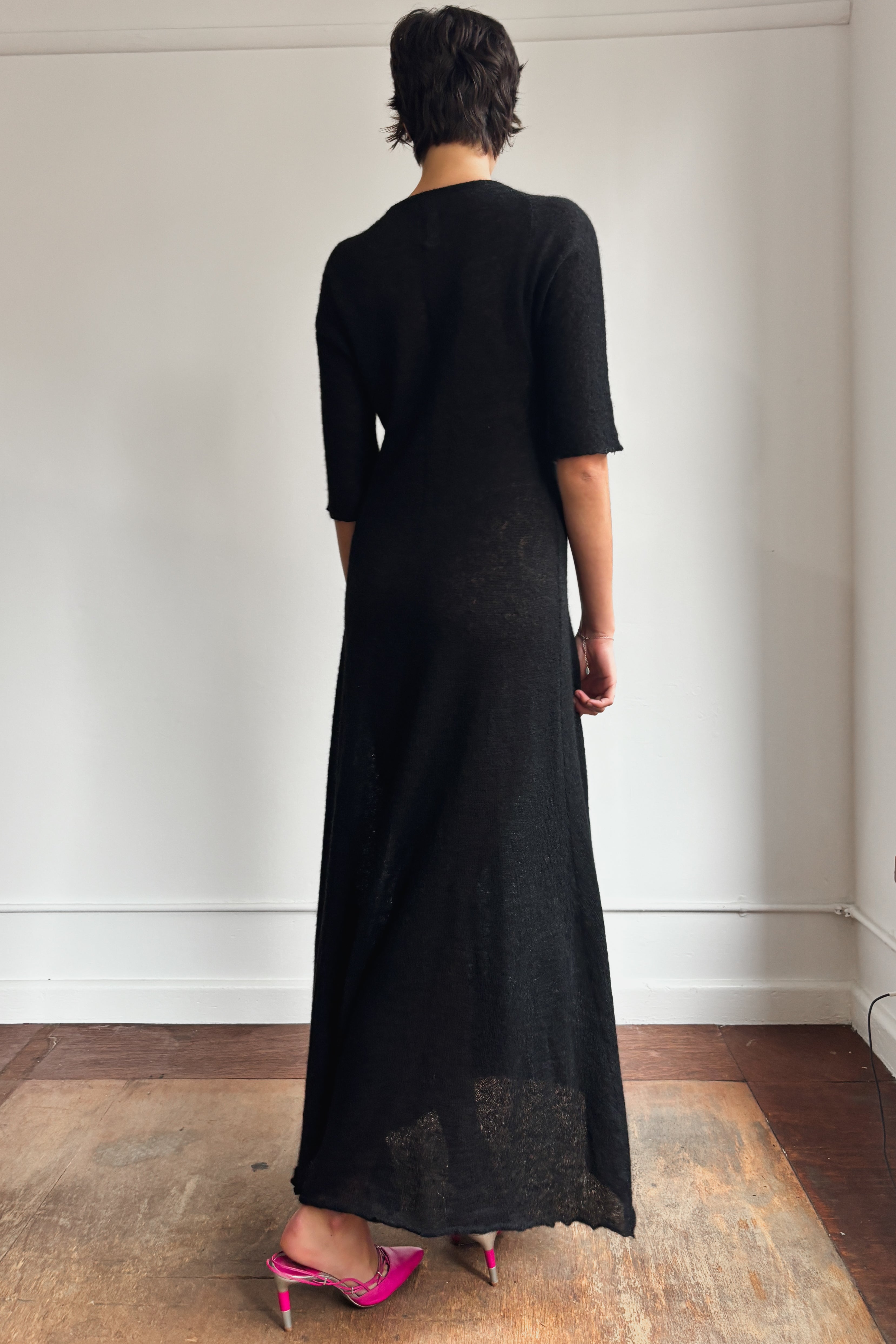 YOHJI YAMAMOTO LONG KNIT DRESS