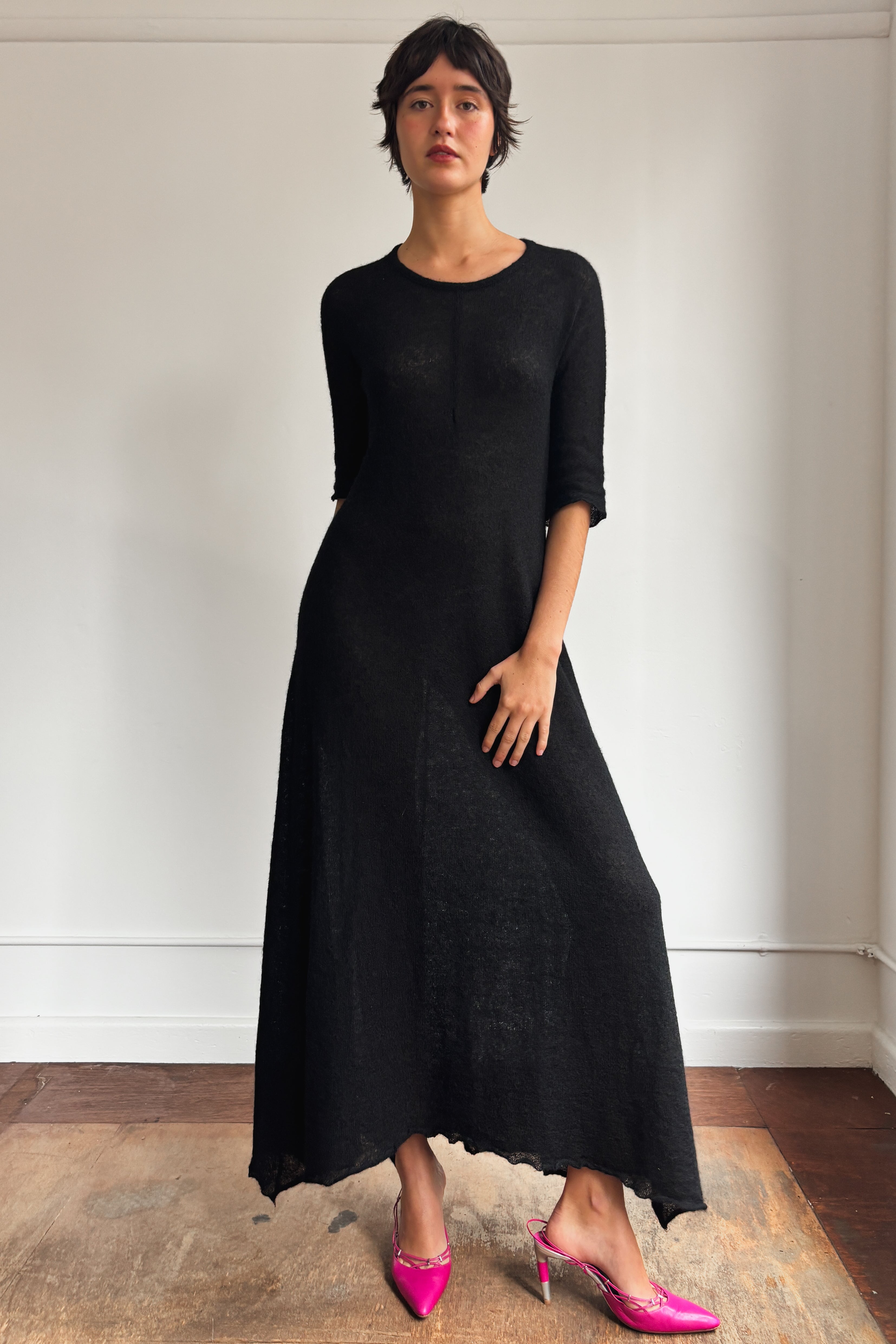 YOHJI YAMAMOTO LONG KNIT DRESS